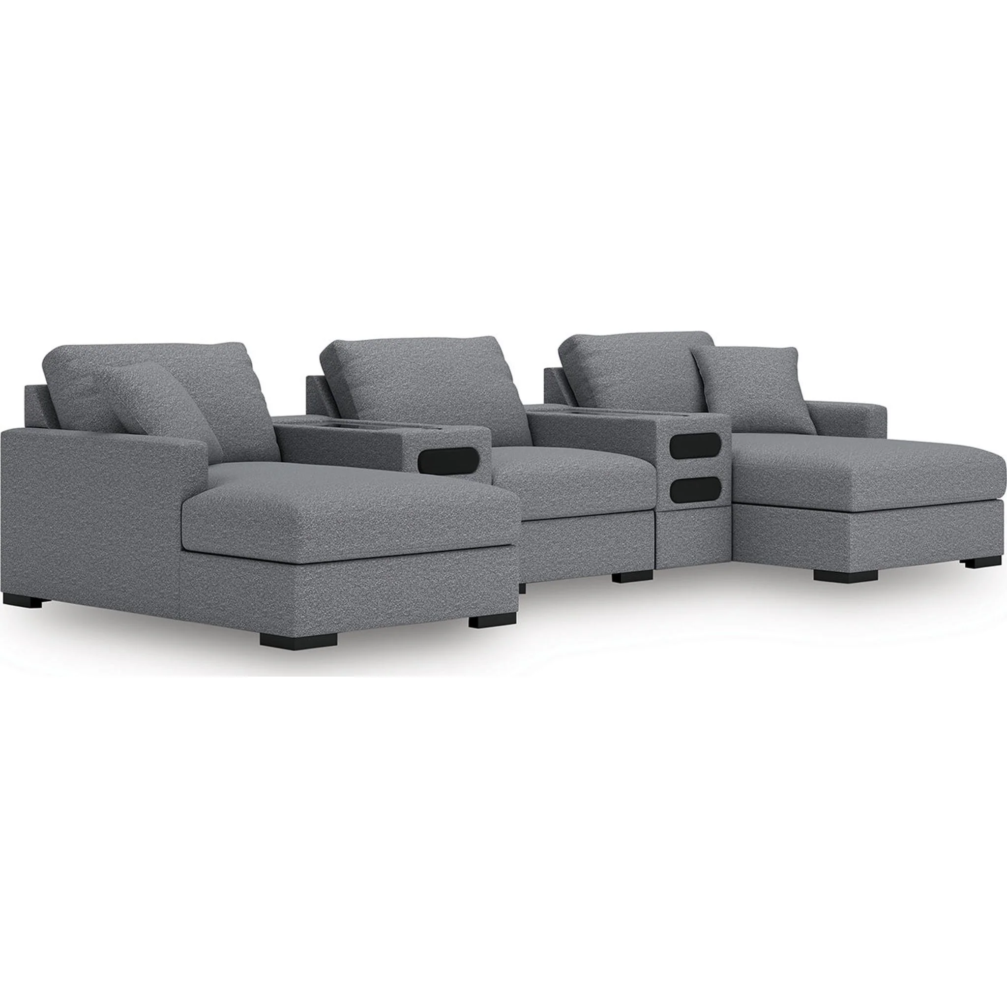 Omaha-Exclusive 5 Piece Modular Sectional with Dual Chaise and Dual Audio System - Image 13