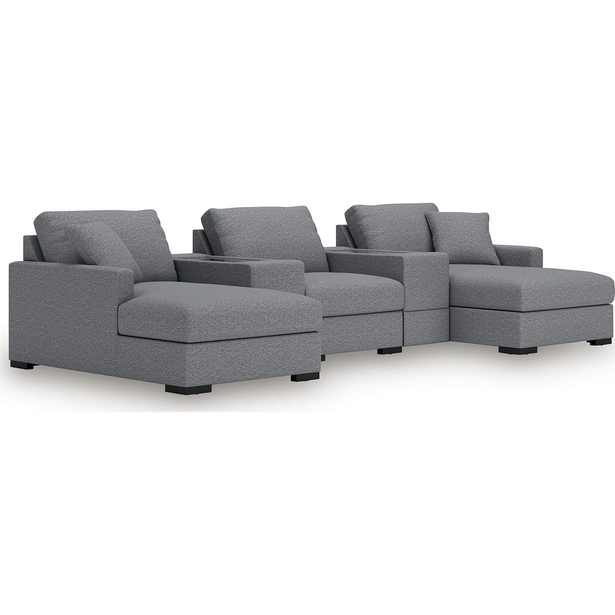 Omaha-Exclusive 5 Piece Modular Sectional with Dual Chaise and Dual Storage - Image 2