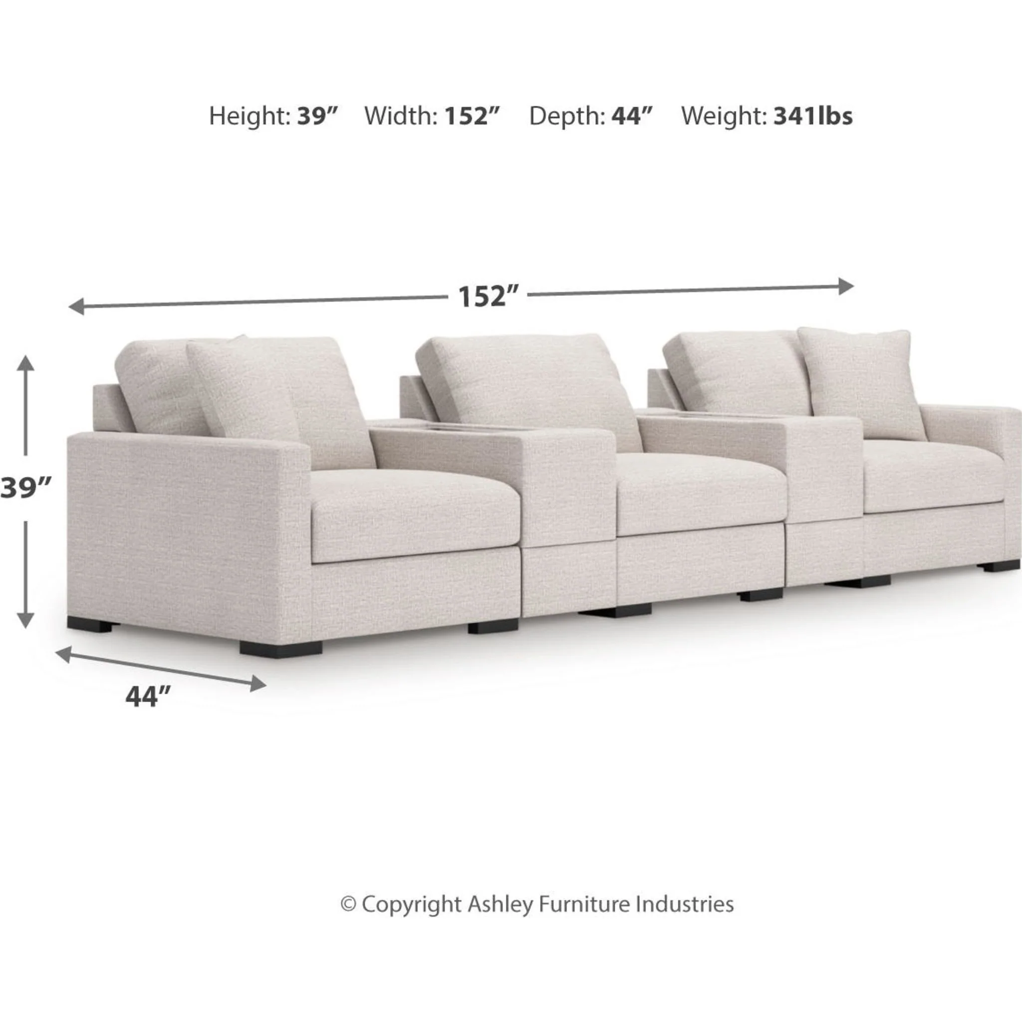 Omaha-Exclusive 5 Piece Modular Sectional with Dual Storage - Image 3