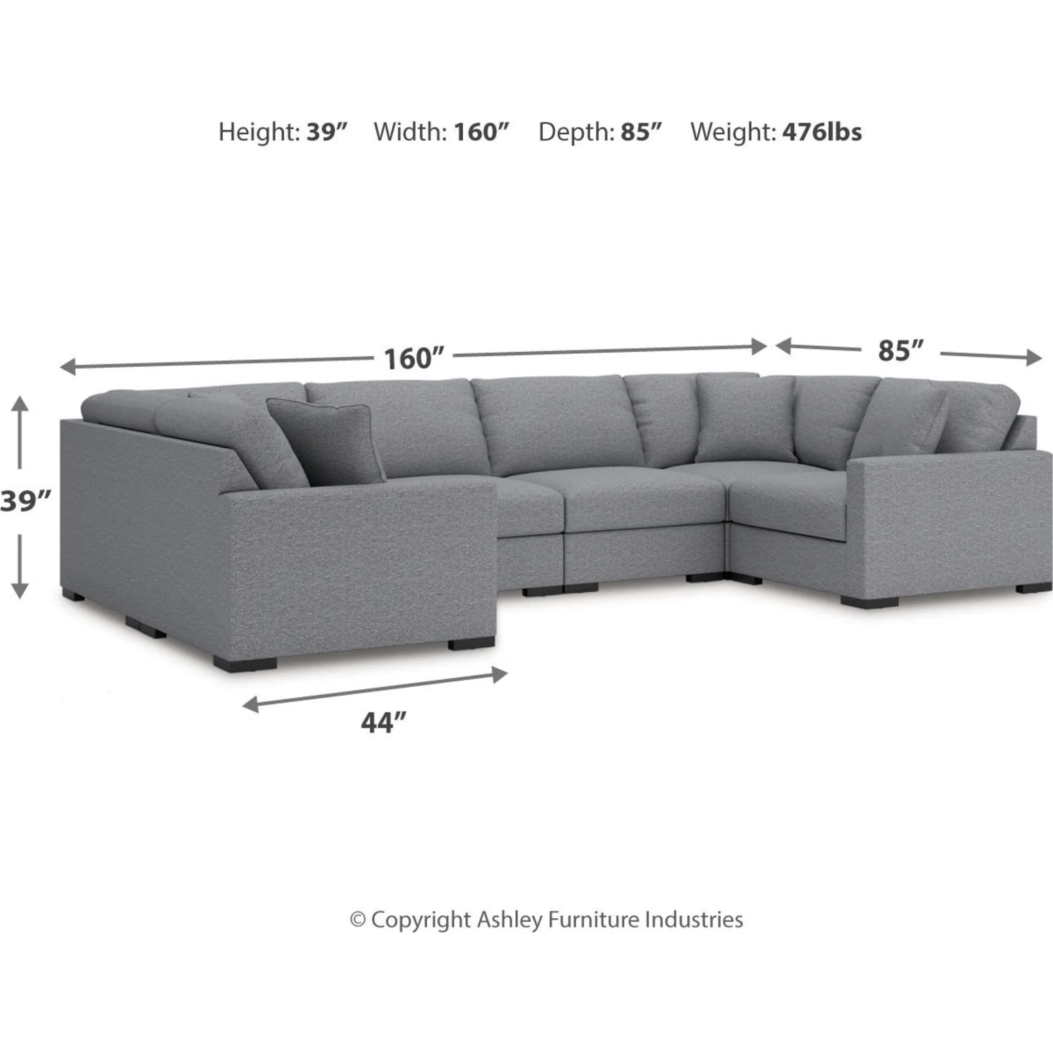 Omaha-Exclusive 6 Piece Modular Sectional - Image 3