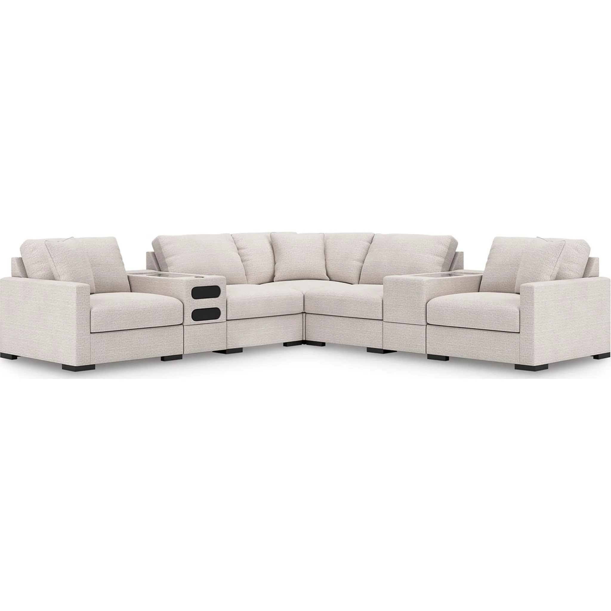 Omaha-Exclusive 7 Piece Modular Sectional with Audio System and Storage - Image 2