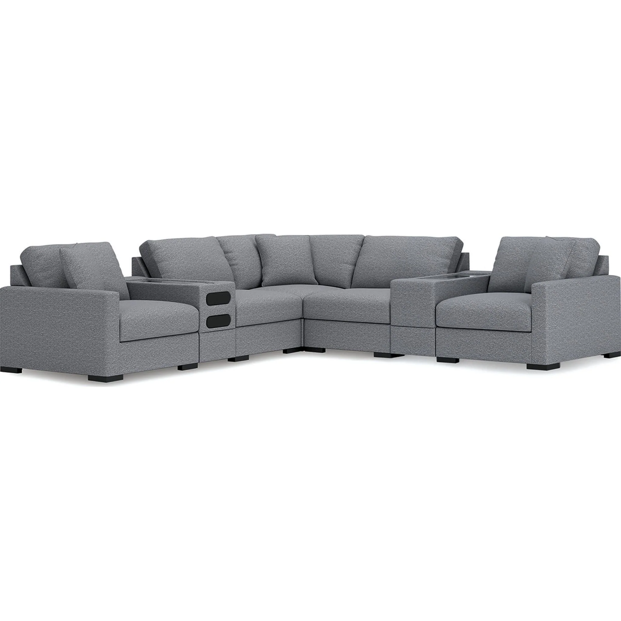 Omaha-Exclusive 7 Piece Modular Sectional with Audio System and Storage - Image 40
