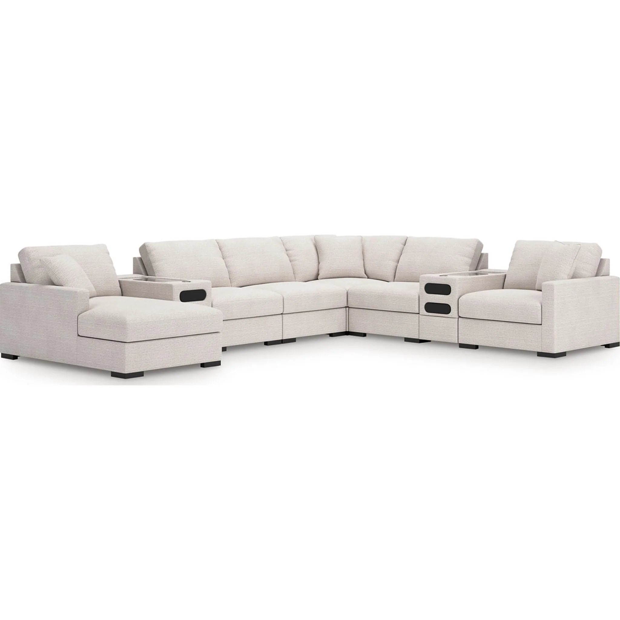 Omaha-Exclusive 8 Piece Modular Sectional with Audio System and Chaise - Image 14