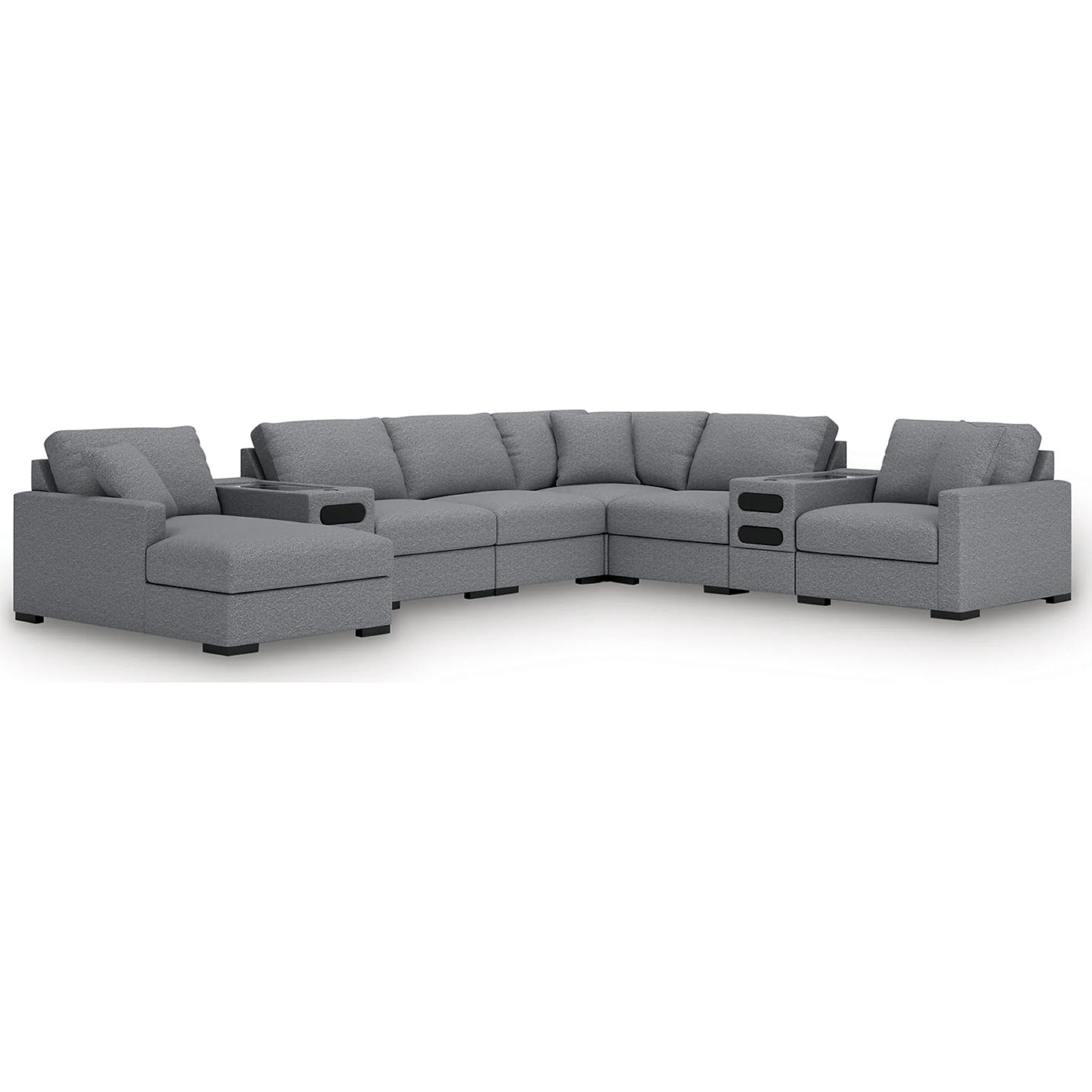 Omaha-Exclusive 8 Piece Modular Sectional with Audio System and Chaise - Image 24