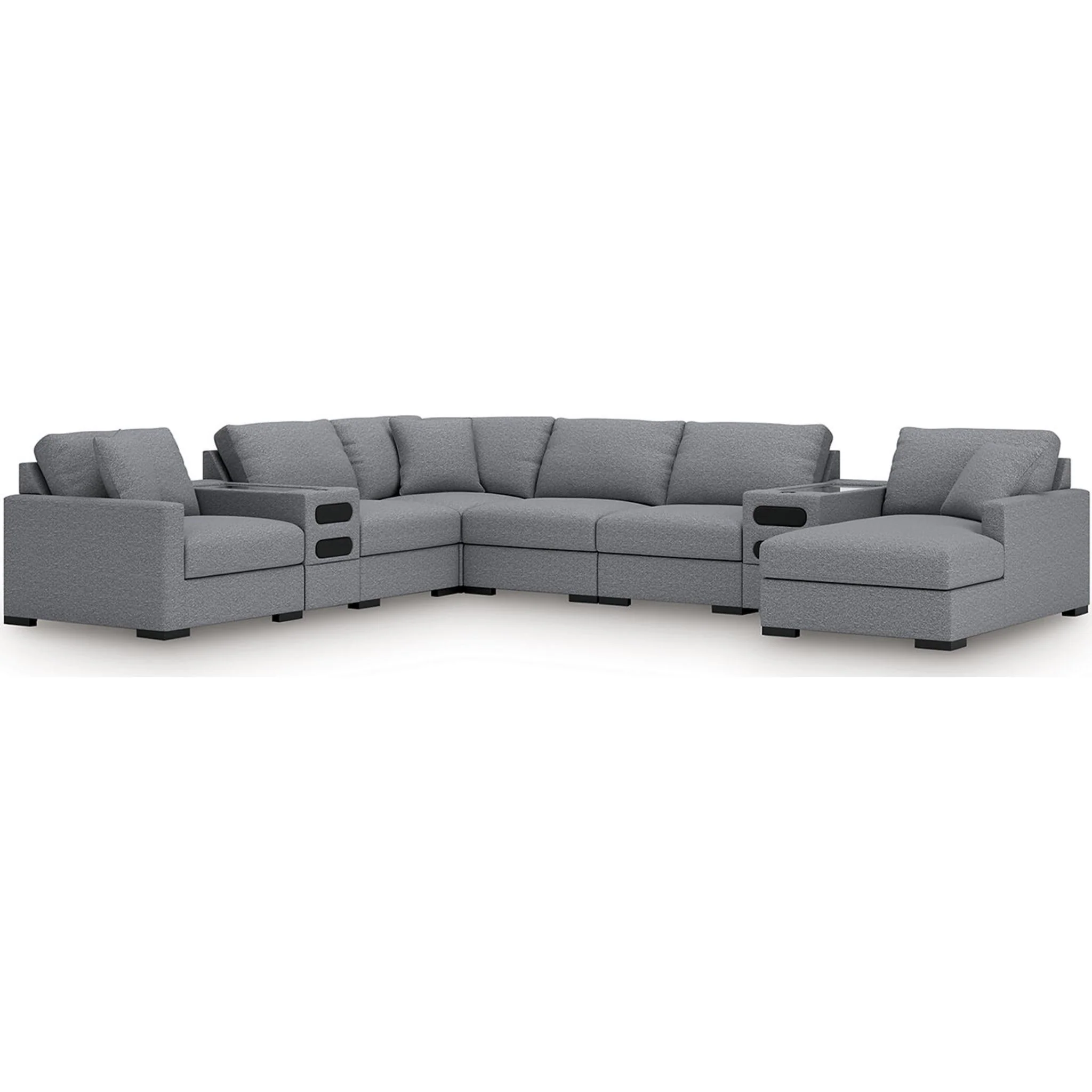 Omaha-Exclusive 8 Piece Modular Sectional with Audio System and Chaise - Image 33