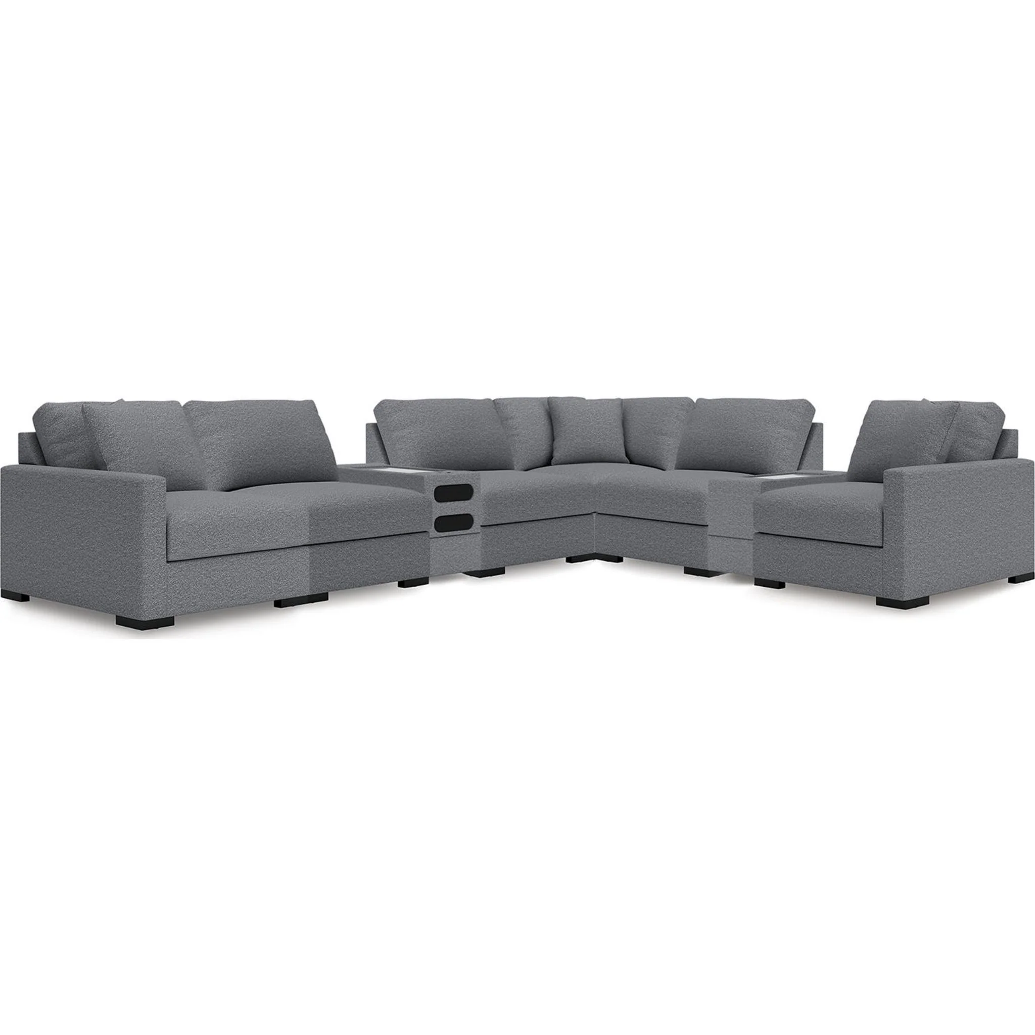 Omaha-Exclusive 8 Piece Modular Sectional with Audio System and Storage - Image 3