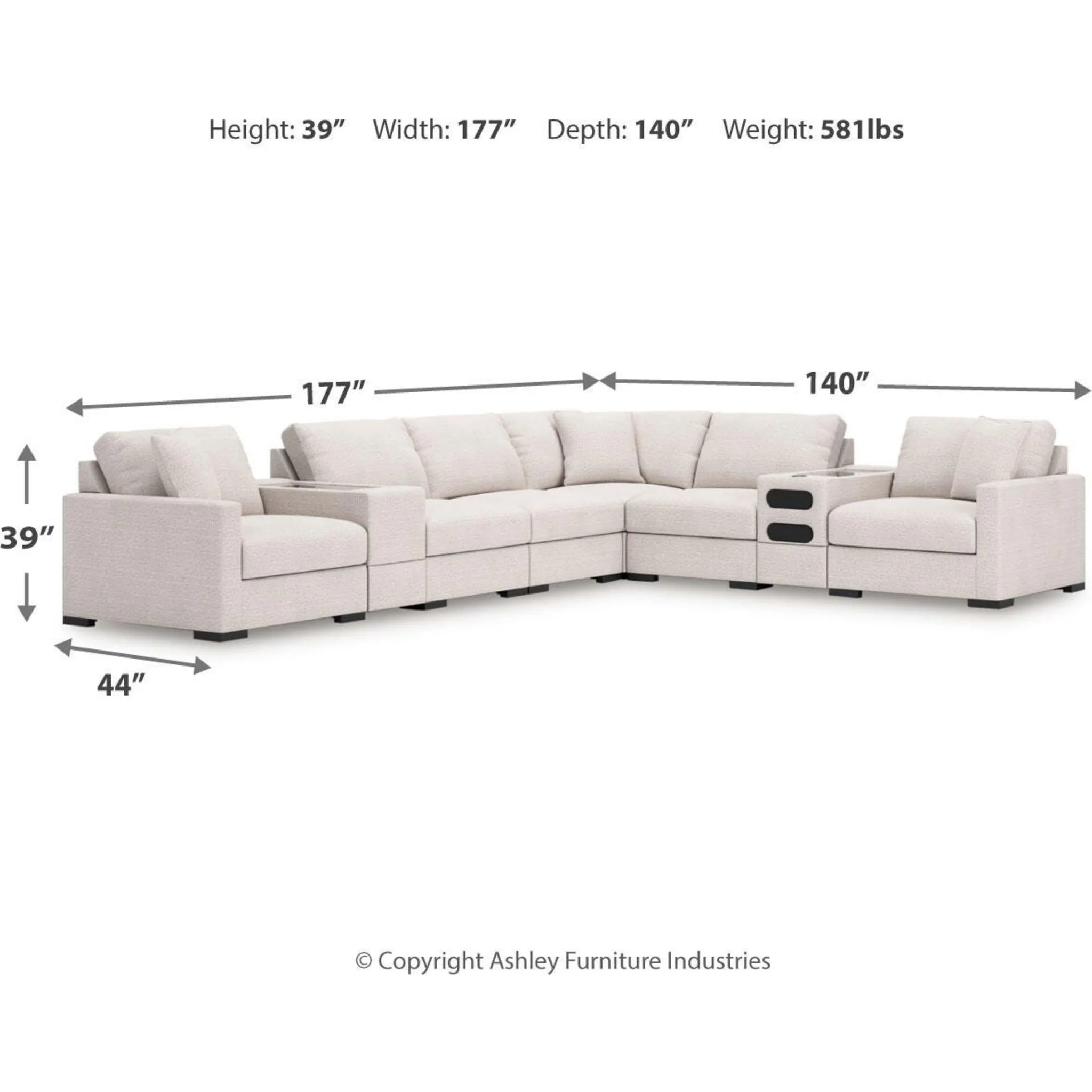 Omaha-Exclusive 8 Piece Modular Sectional with Audio System and Storage - Image 79