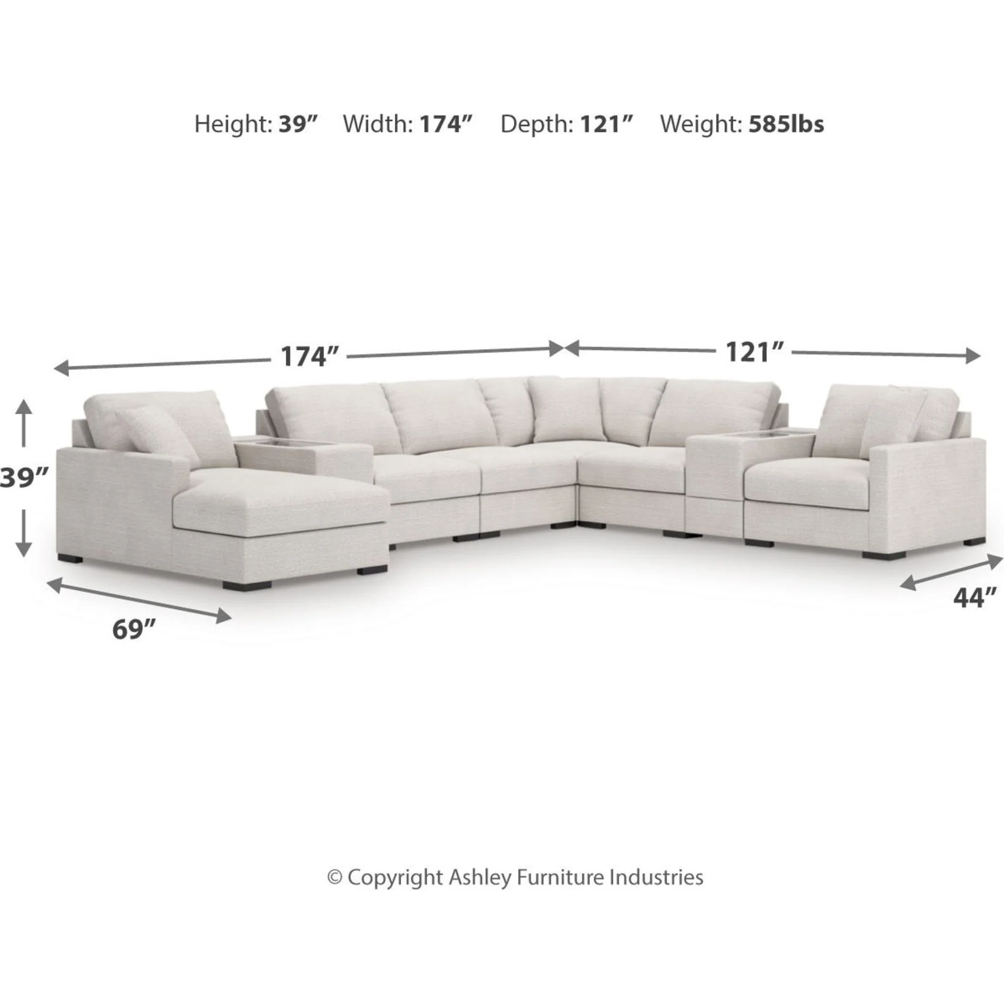 Omaha-Exclusive 8 Piece Modular Sectional with Chaise and Storage - Image 13
