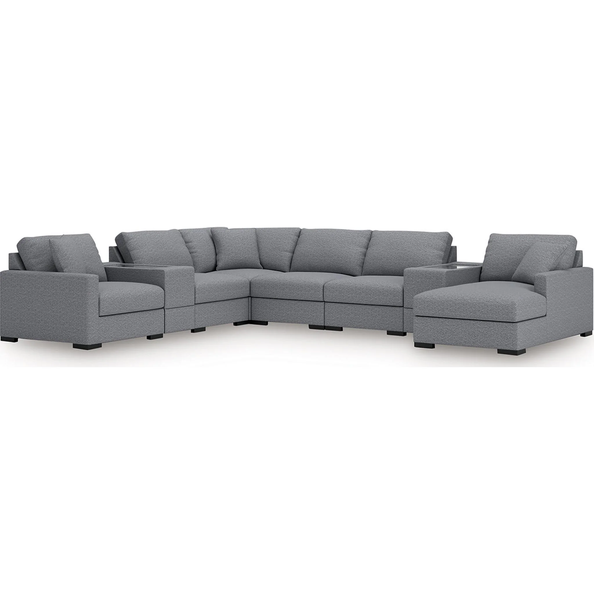 Omaha-Exclusive 8 Piece Modular Sectional with Chaise and Storage - Image 2