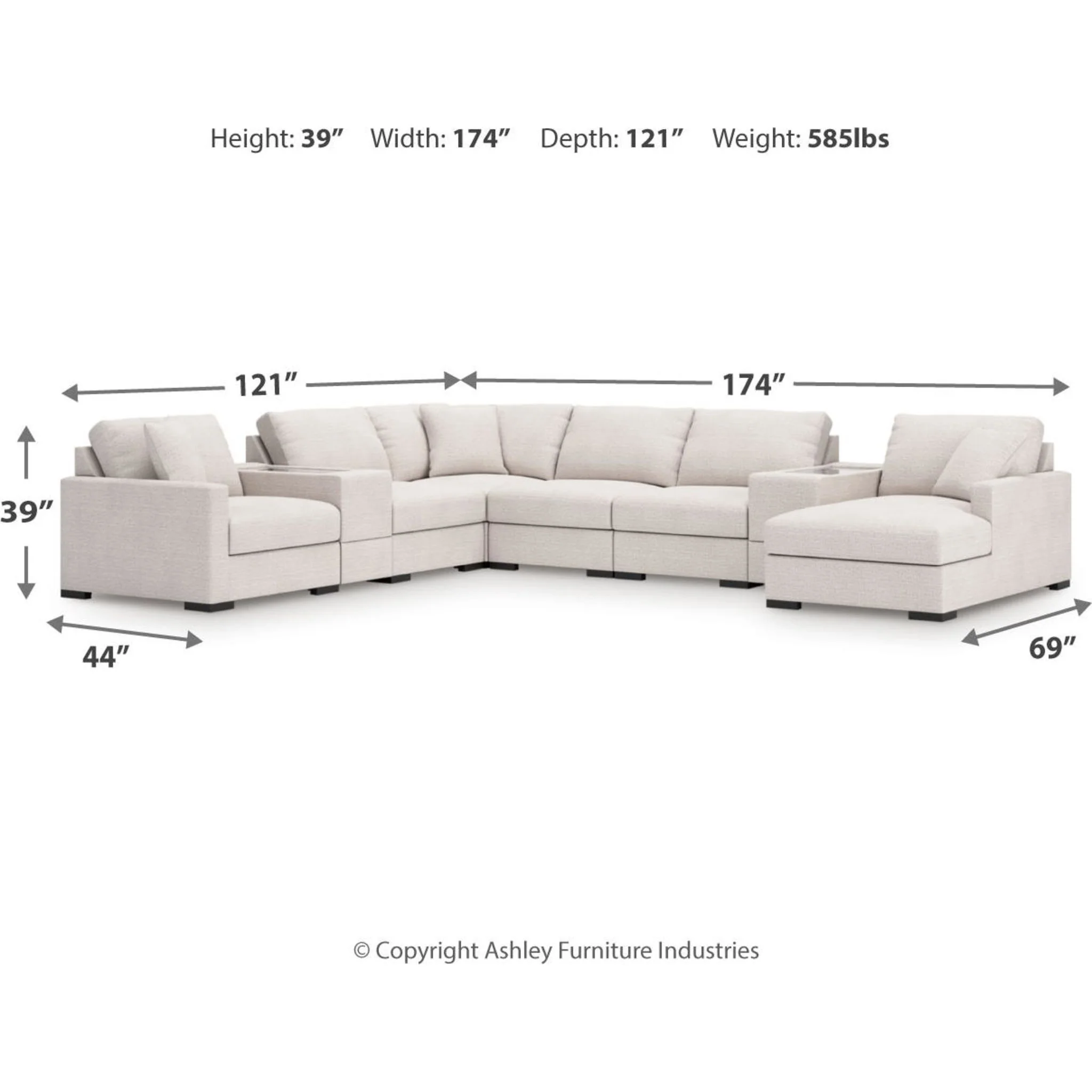 Omaha-Exclusive 8 Piece Modular Sectional with Chaise and Storage - Image 47