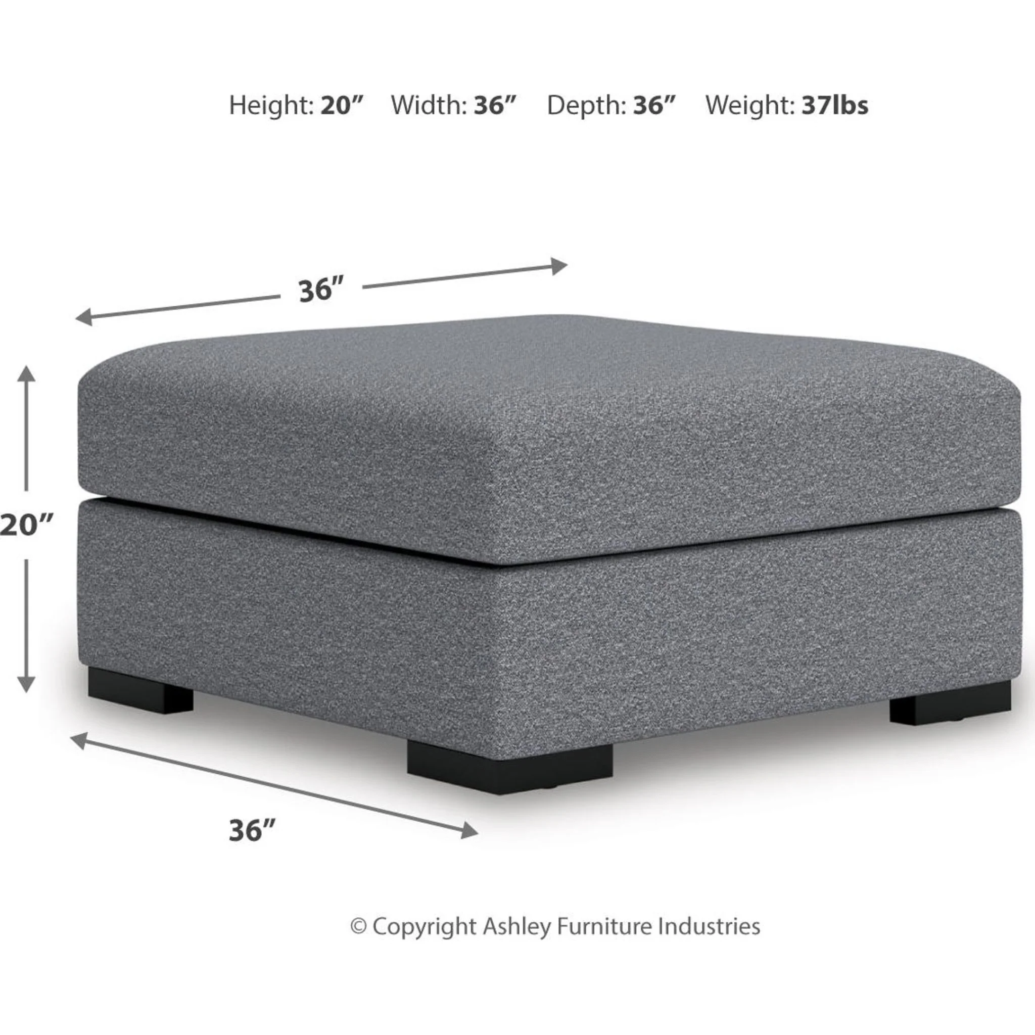 Omaha-Exclusive Oversized Accent Ottoman - Image 8