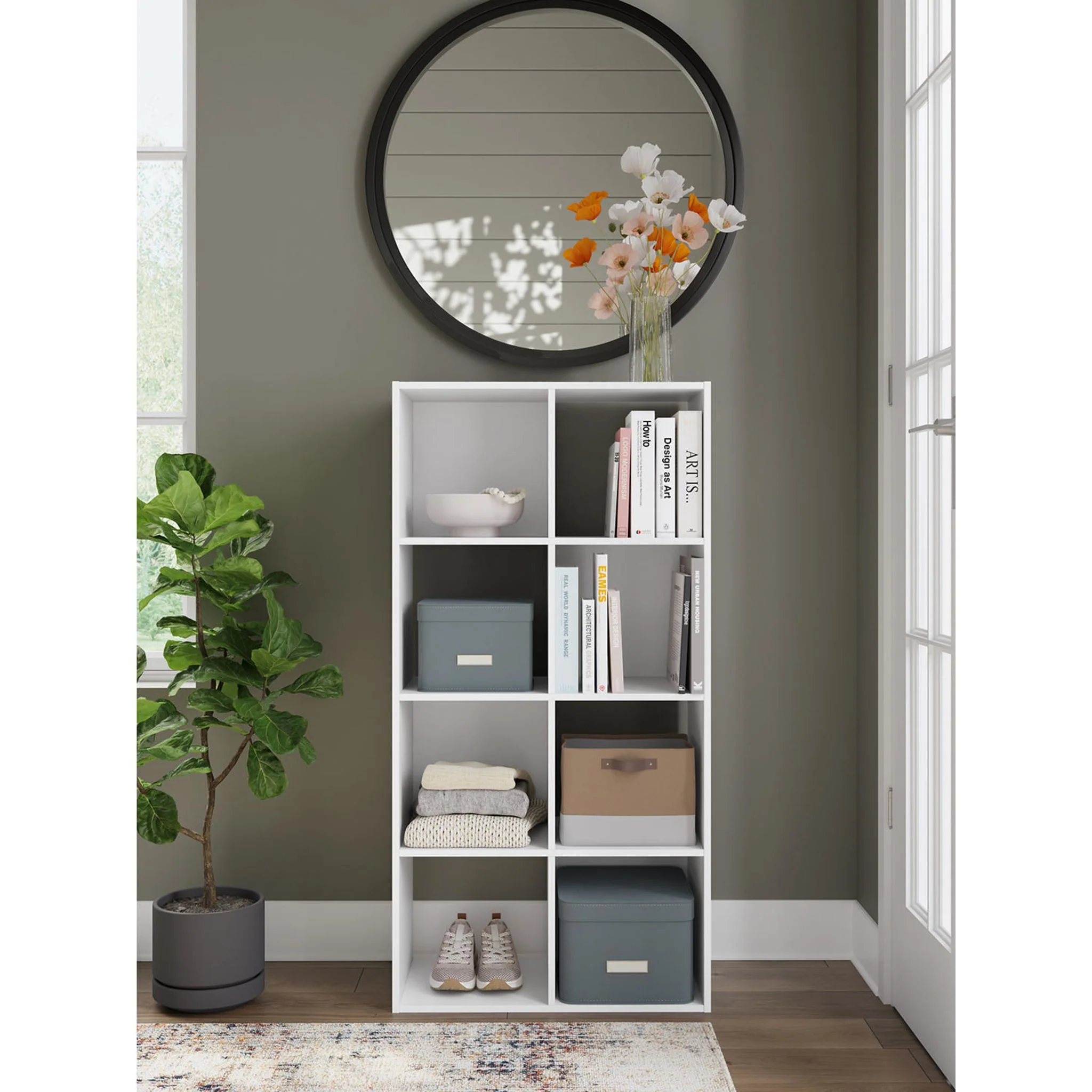Onita Eight Cube Organizer Bookcase - Image 2