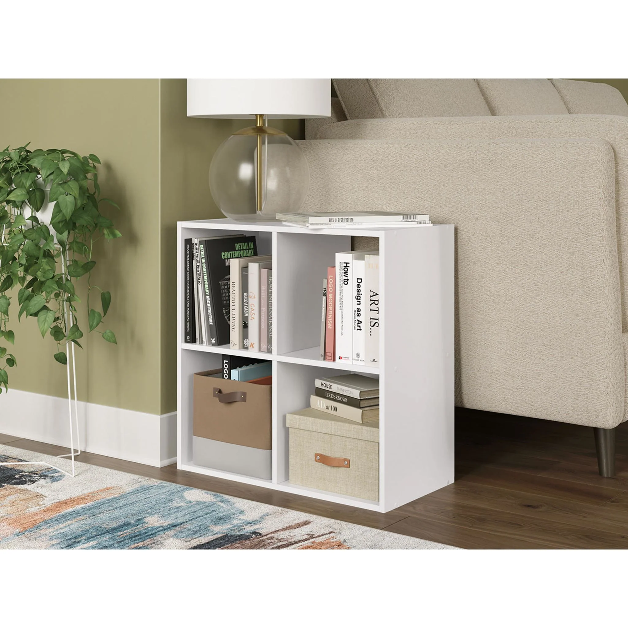 Onita Four Cube Organizer Bookcase - Image 2