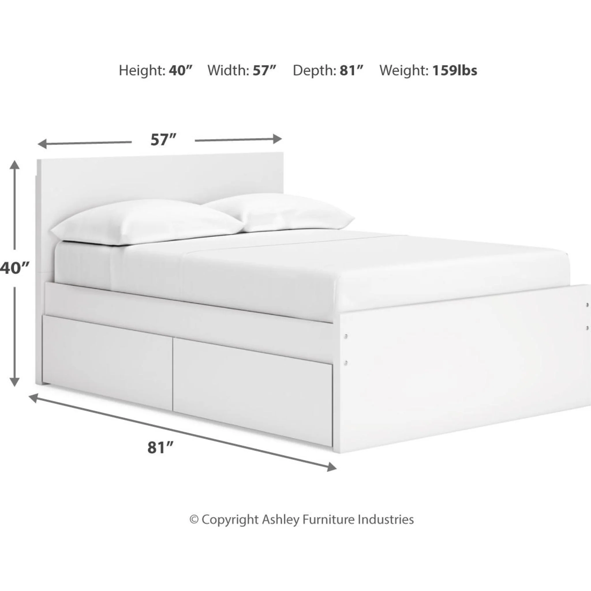 Onita Full Storage Bed - Image 4