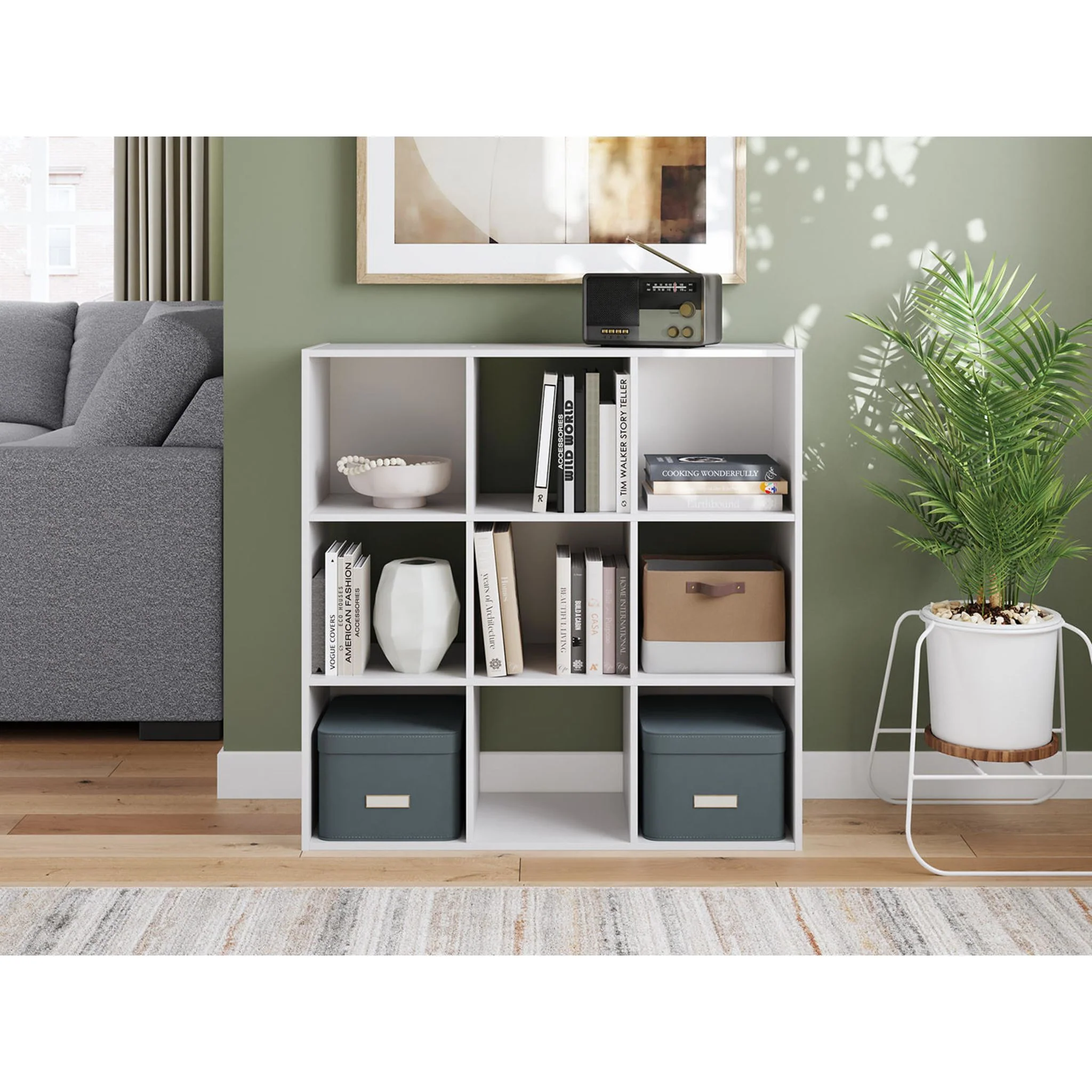Onita Nine Cube Organizer Bookcase - Image 2