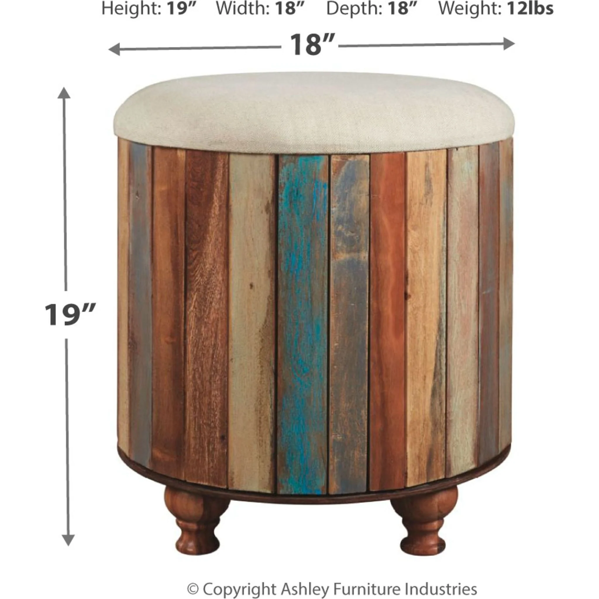 Oristano Ottoman with Storage - Image 4
