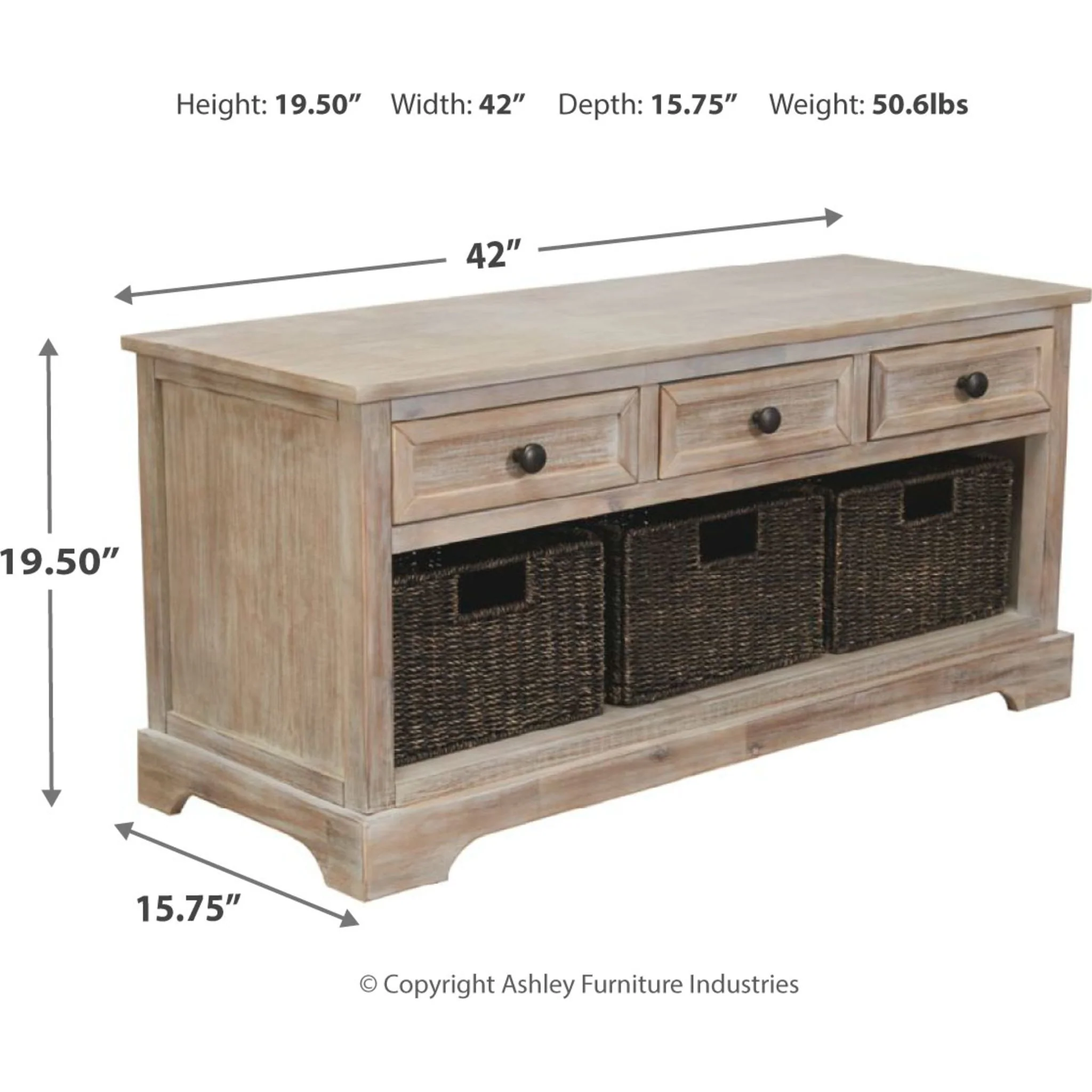 Oslember Storage Bench - Image 4