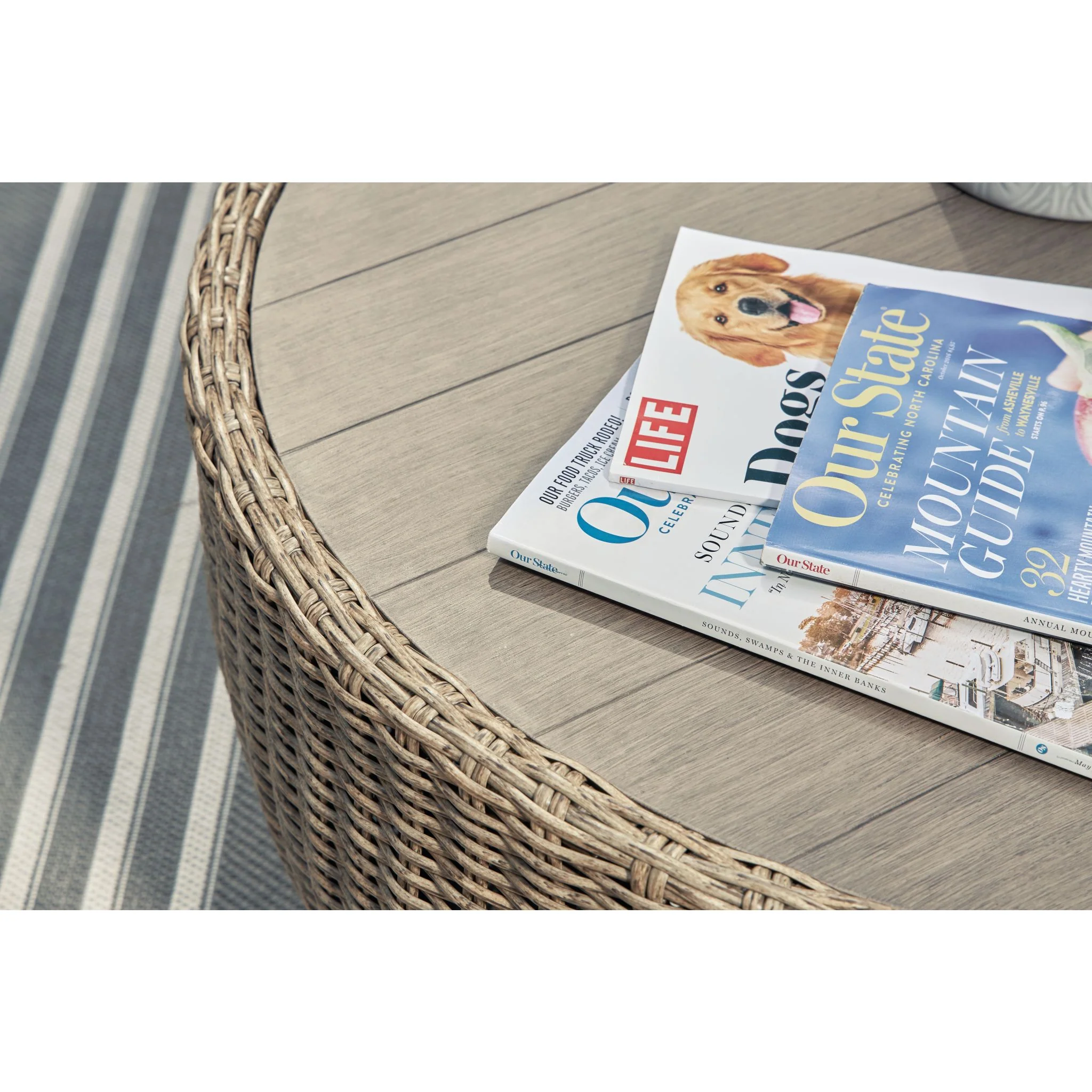 Danson Outdoor Round Cocktail Table - Image 4