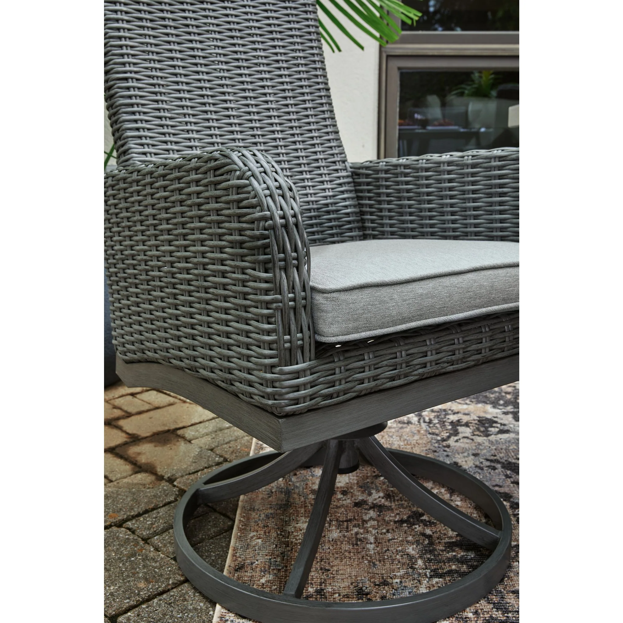Outdoor Elite Park Swivel Chair w/Cushion (set of 2) - Image 7