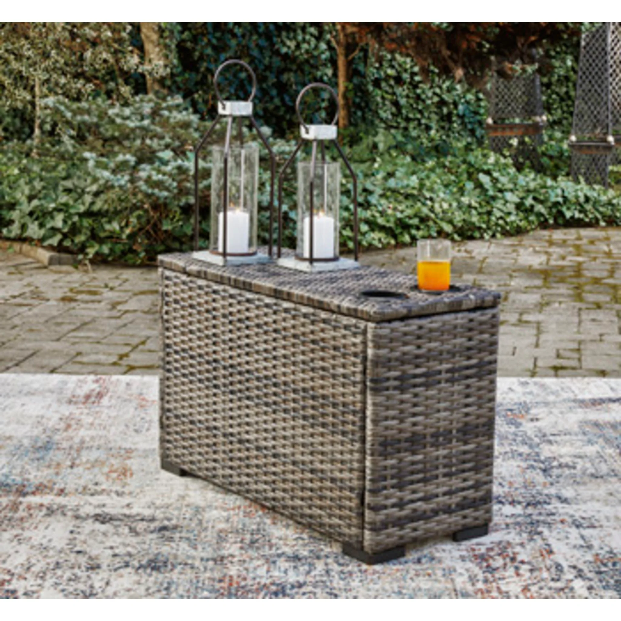 Harbor Court Outdoor Modular Console with Drink Holders - Image 7