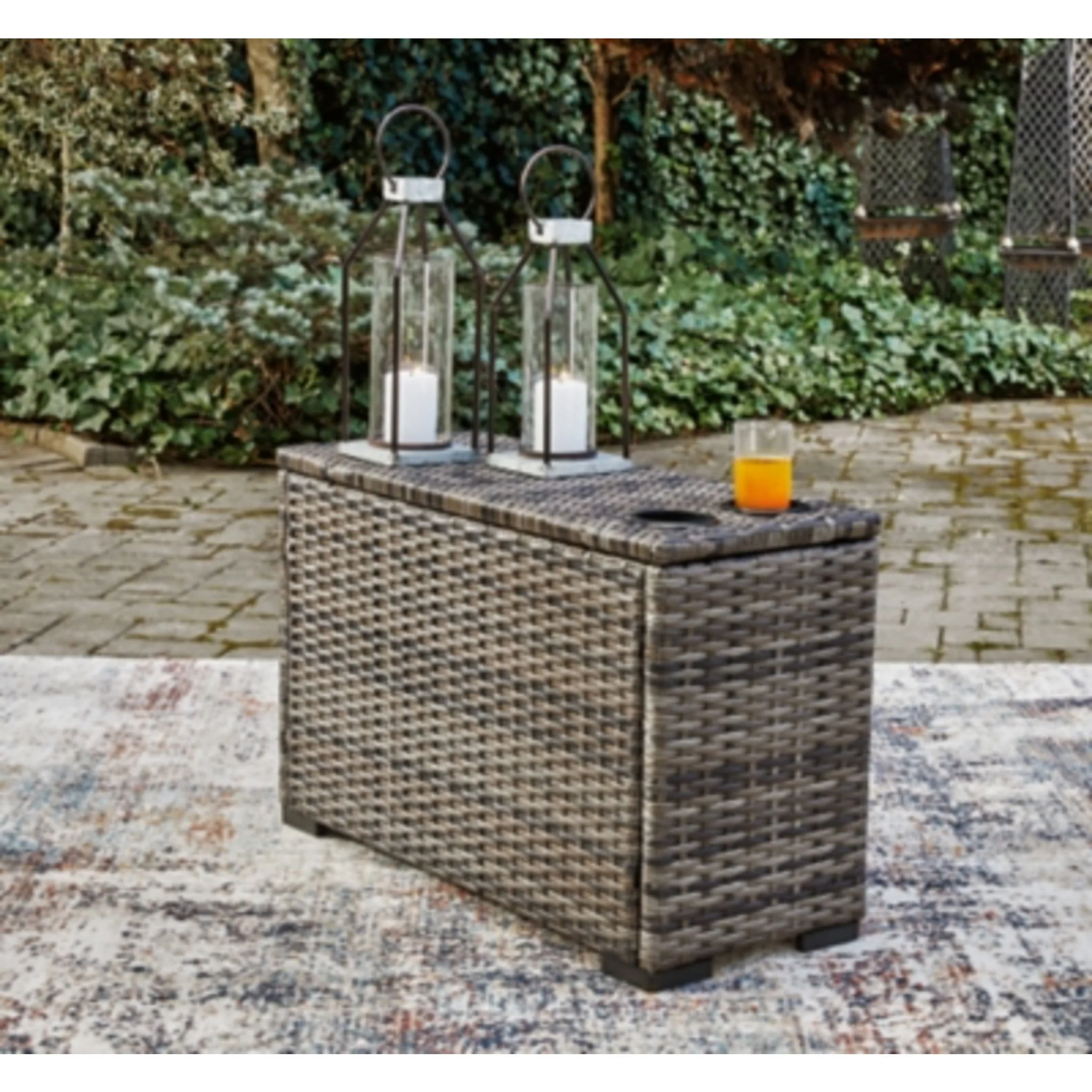 Harbor Court Outdoor Modular Console with Drink Holders - Image 9