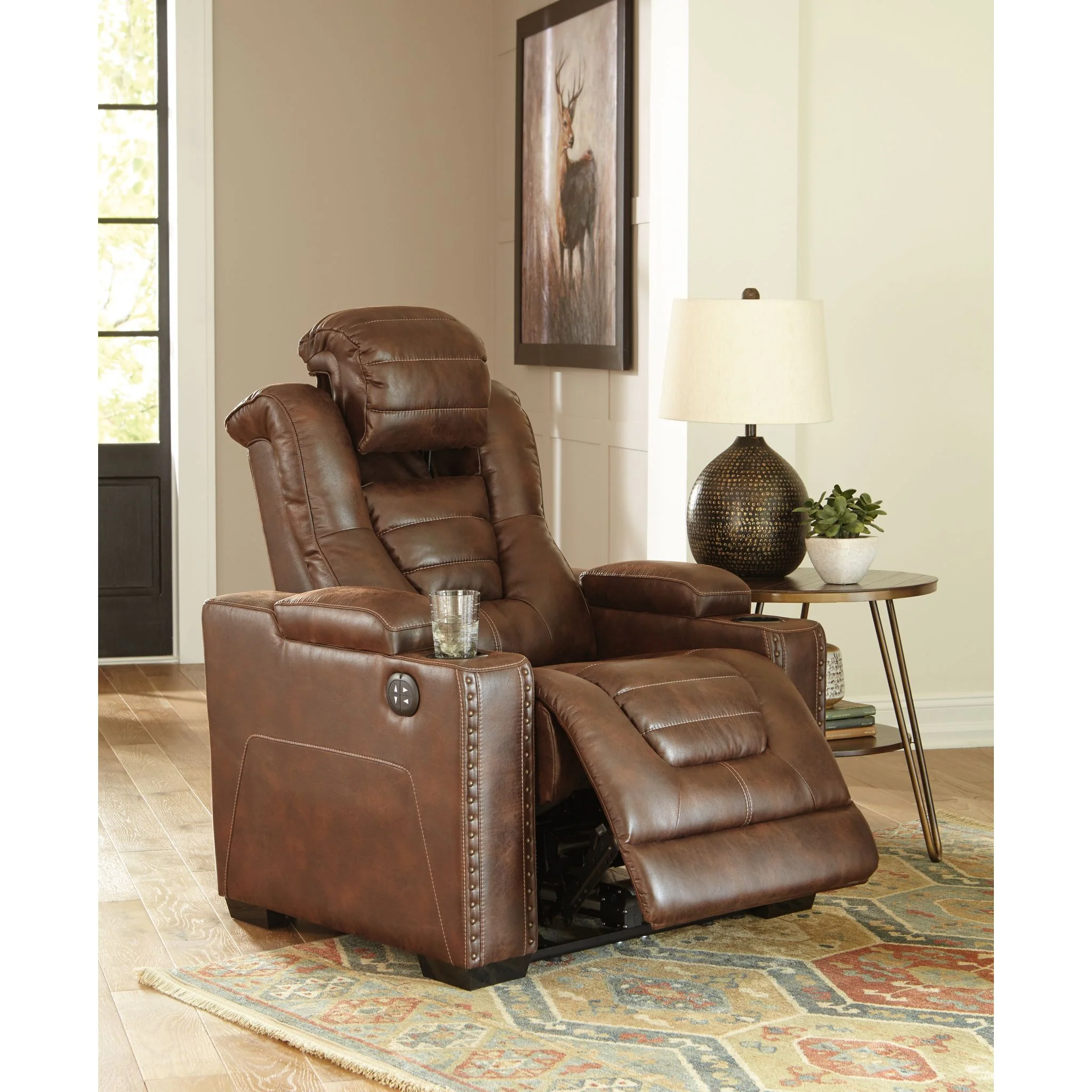 Owner's Box Power Recliner with Adjustable Headrest - Image 11