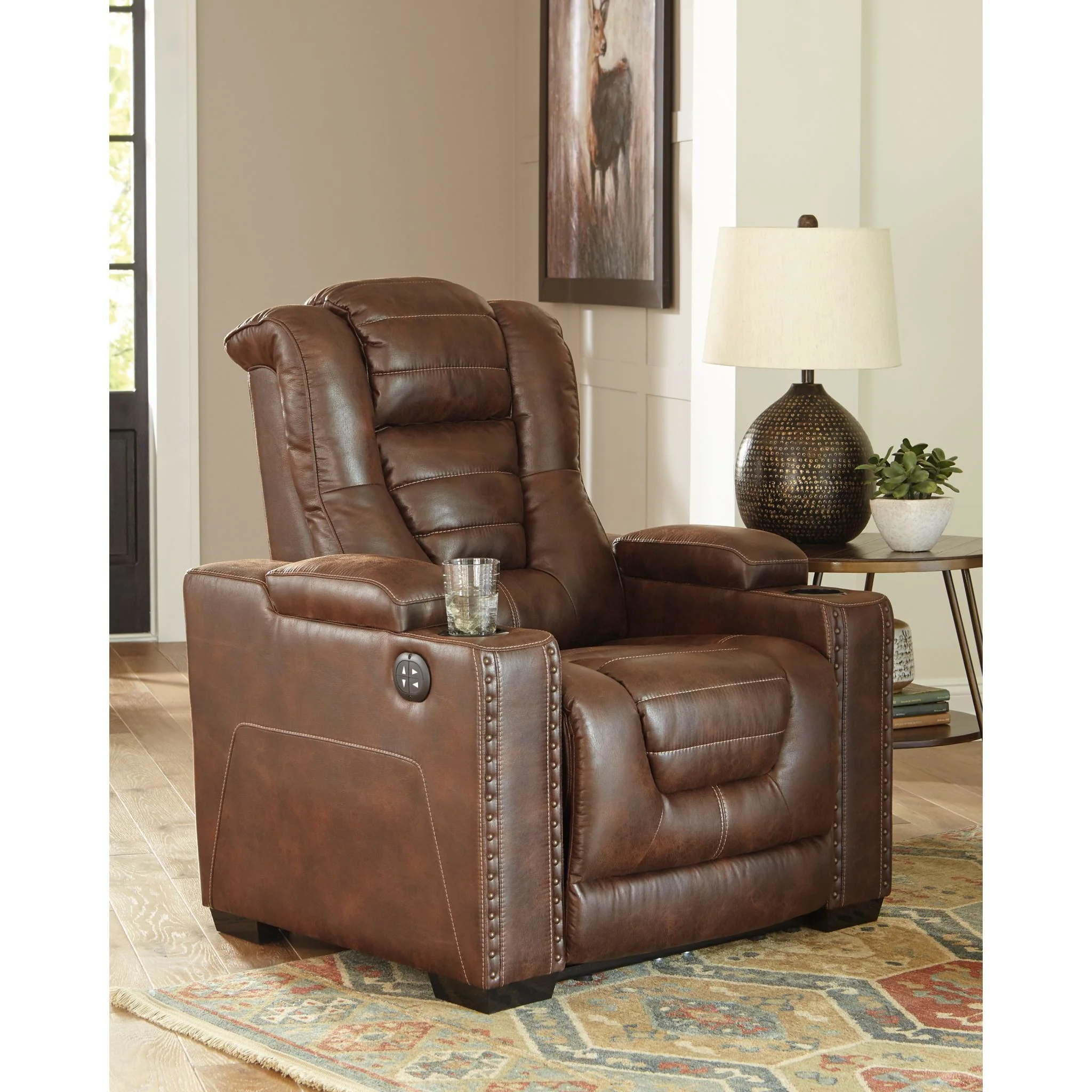 Owner's Box Power Recliner with Adjustable Headrest - Image 4