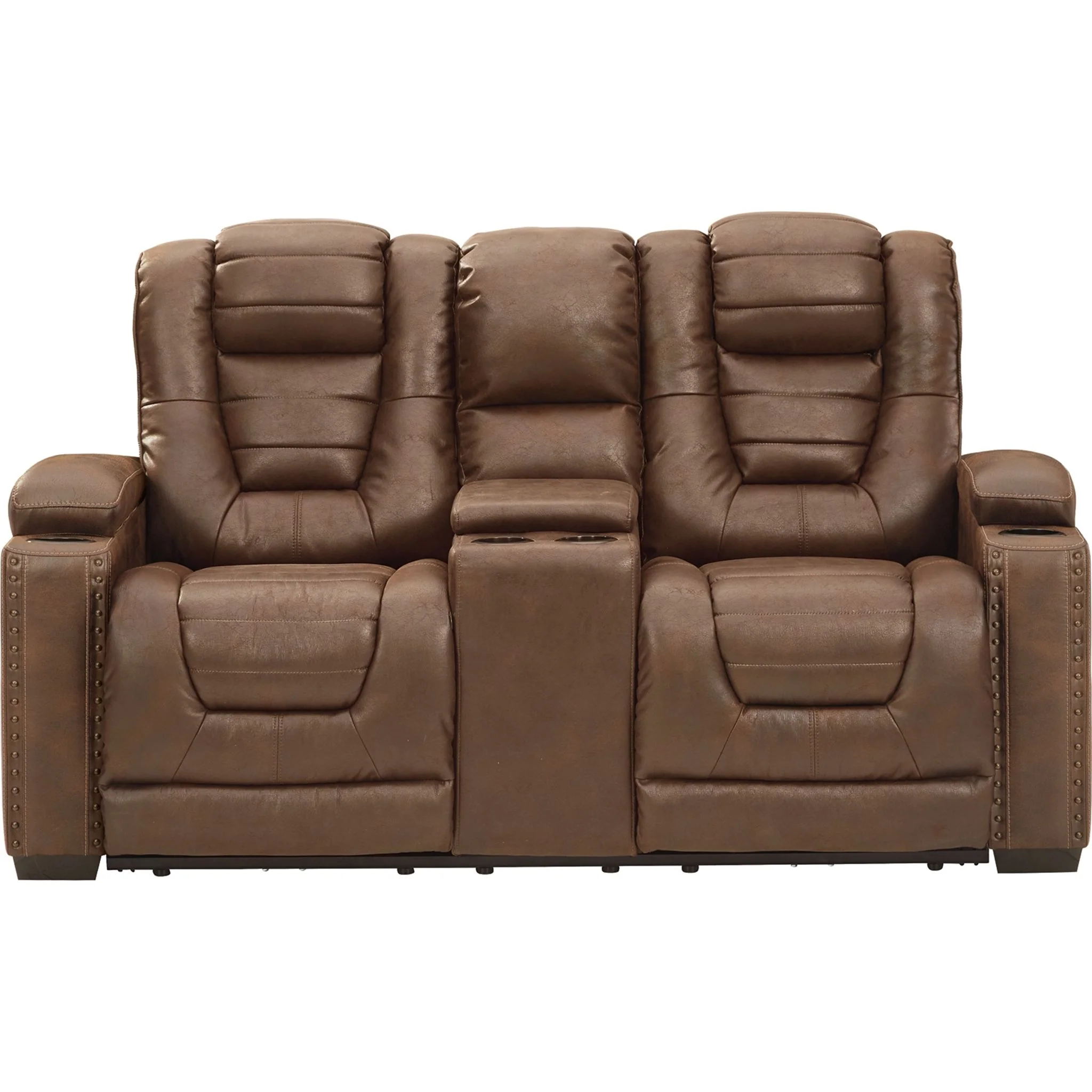 Owner's Box Power Reclining Loveseat with Adjustable Headrest - Image 9