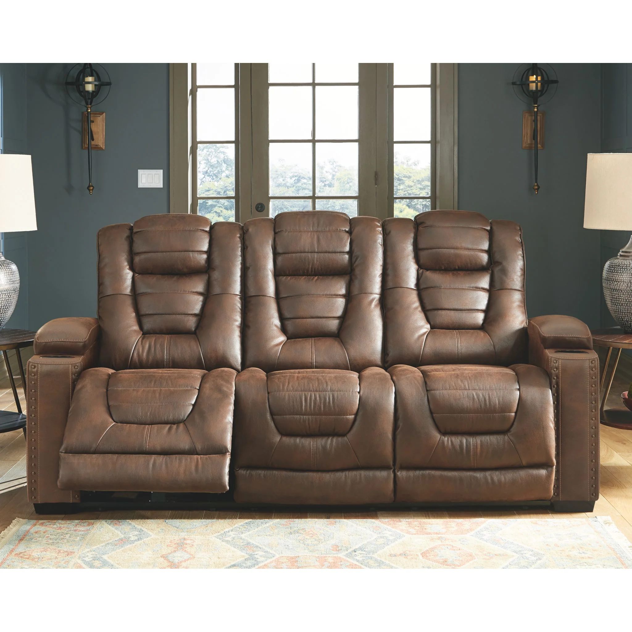 Owner's Box Power Reclining Sofa with Adjustable Headrest - Image 2