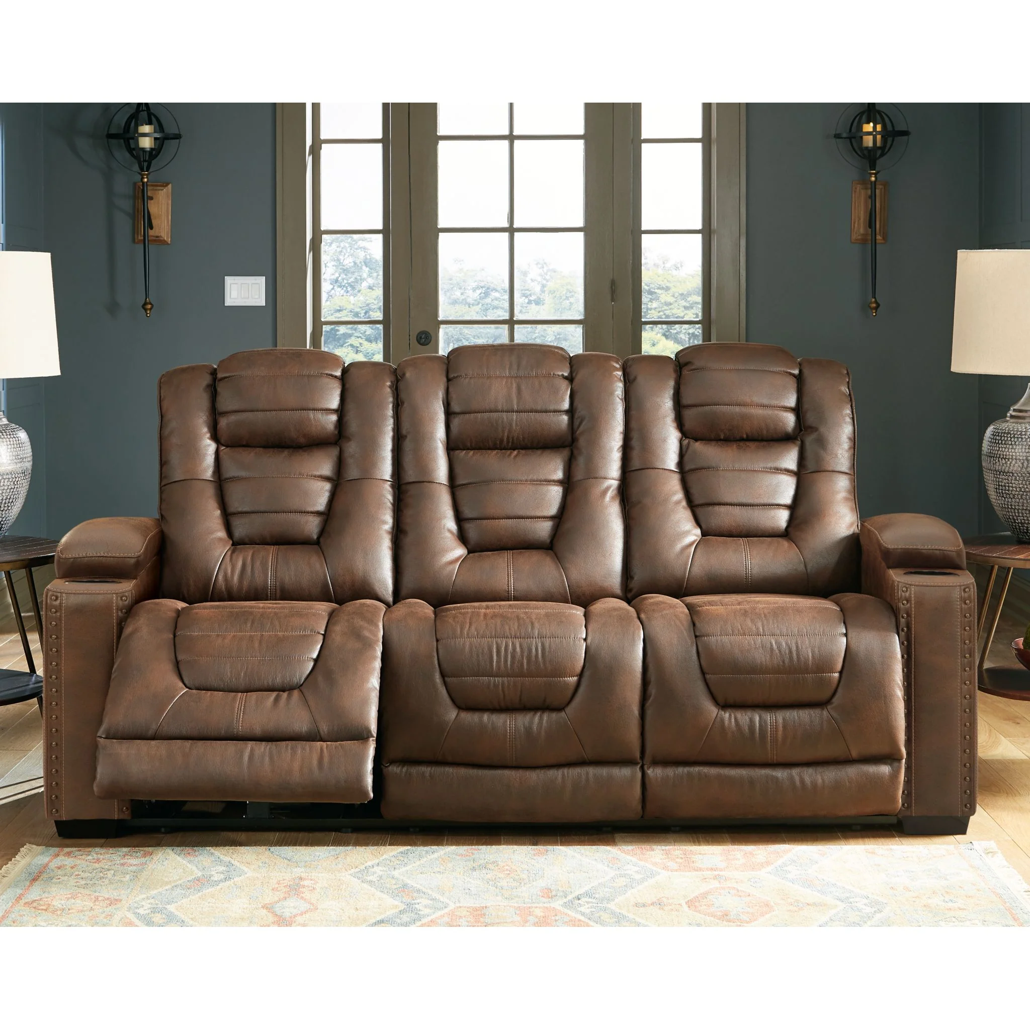Owner's Box Power Reclining Sofa with Adjustable Headrest - Image 4
