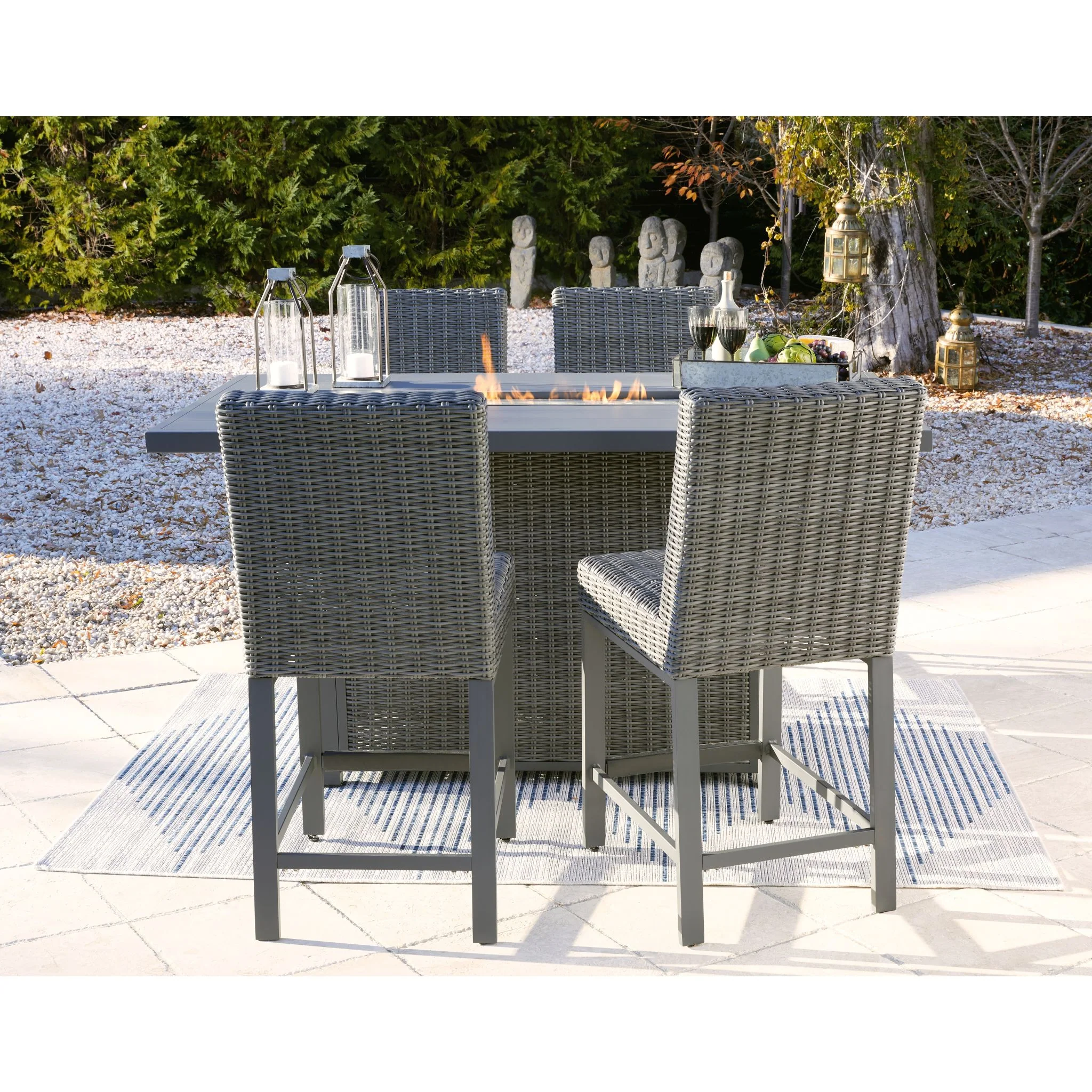 Palazzo 5 Piece Outdoor Bar Set - Image 2