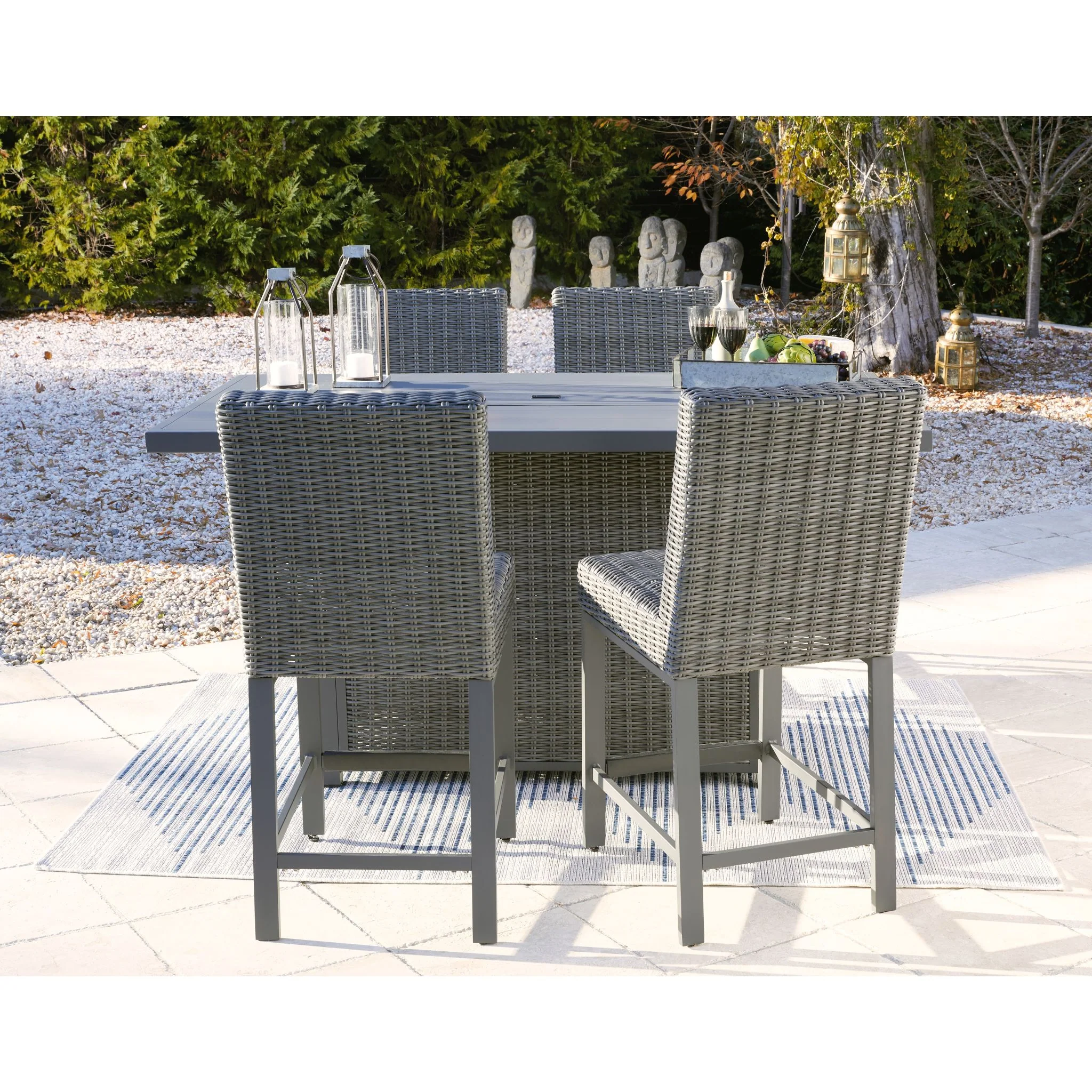 Palazzo 5 Piece Outdoor Bar Set - Image 4