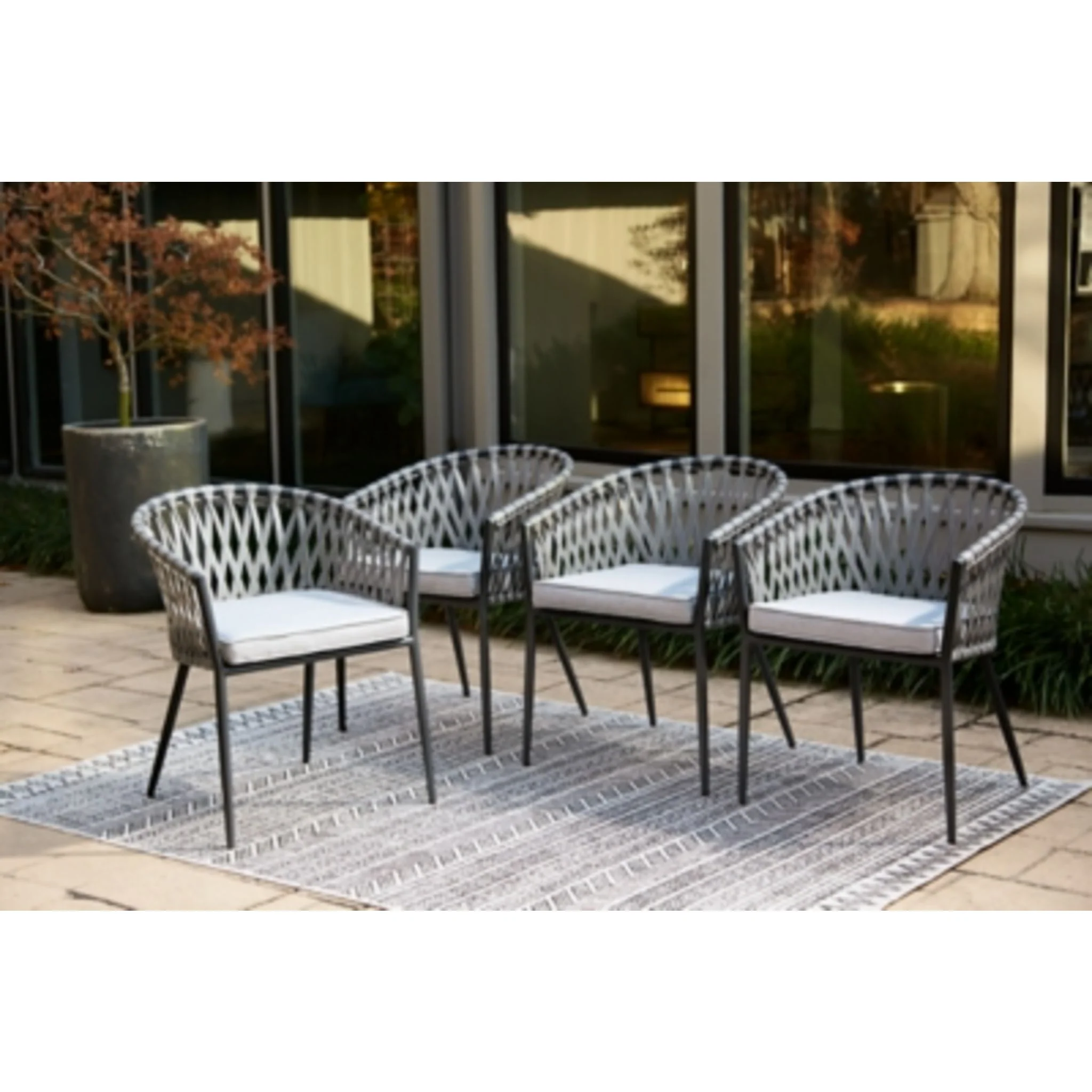 Outdoor Palm Bliss Arm Chair (set of 4) - Image 4