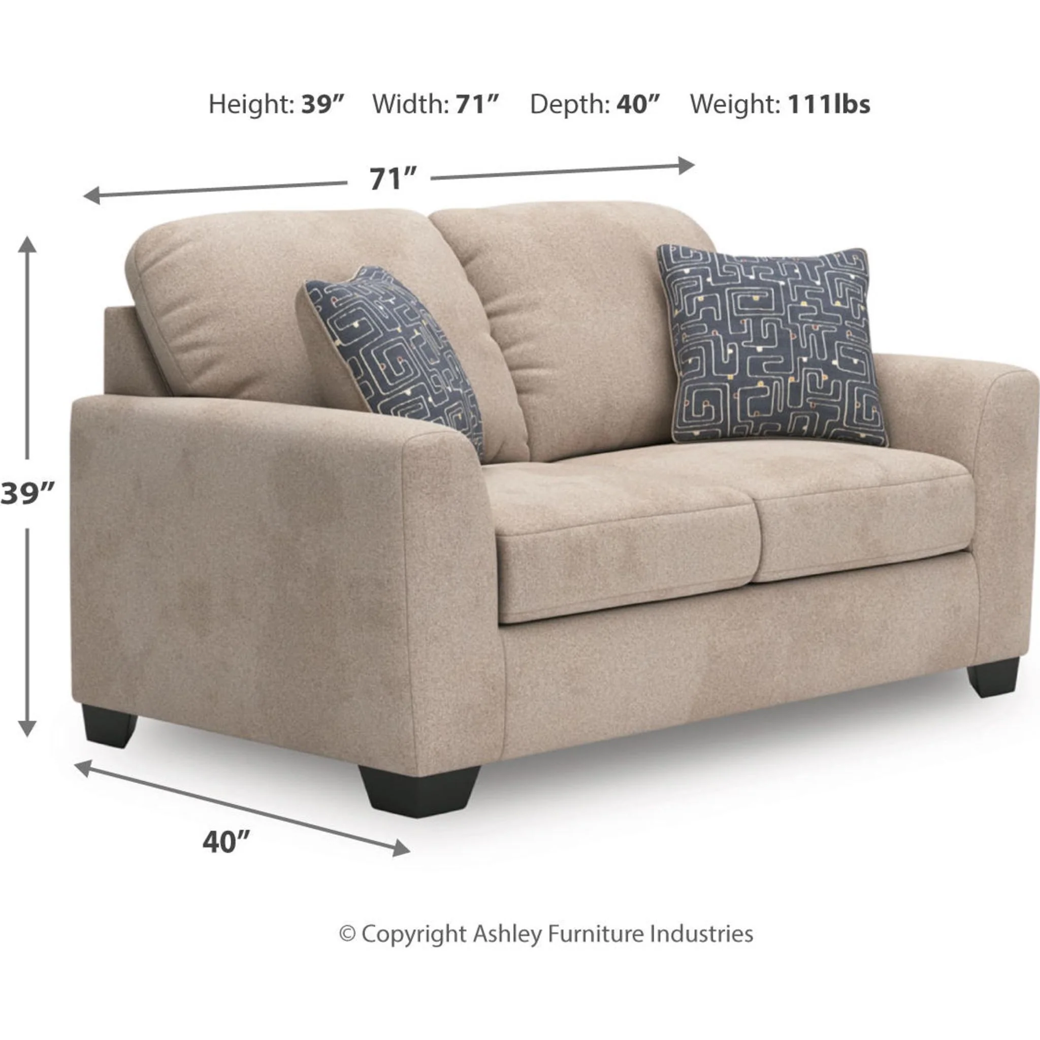 Panola-Exclusive Loveseat - Image 5