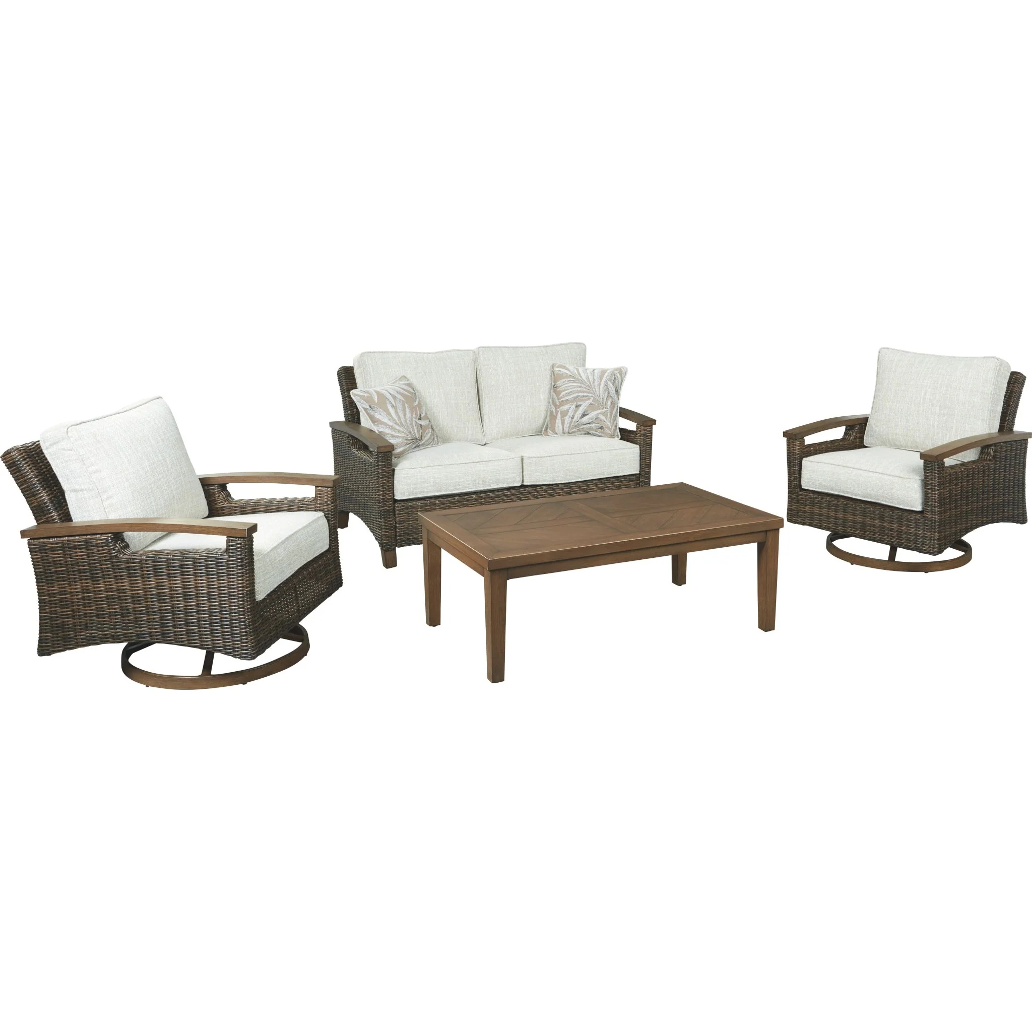 Paradise Trail Outdoor Loveseat with Cushion - Image 3