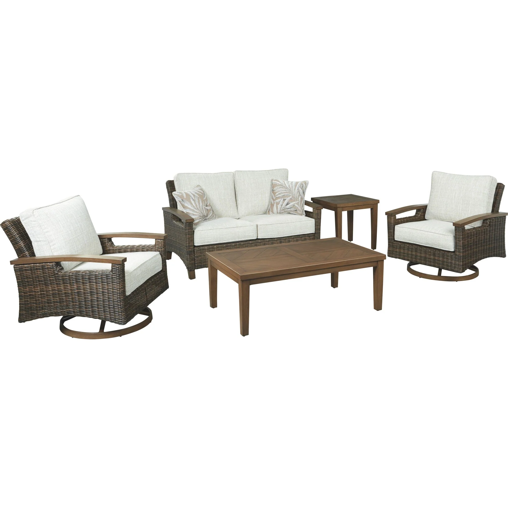 Paradise Trail Outdoor Loveseat with Cushion - Image 5