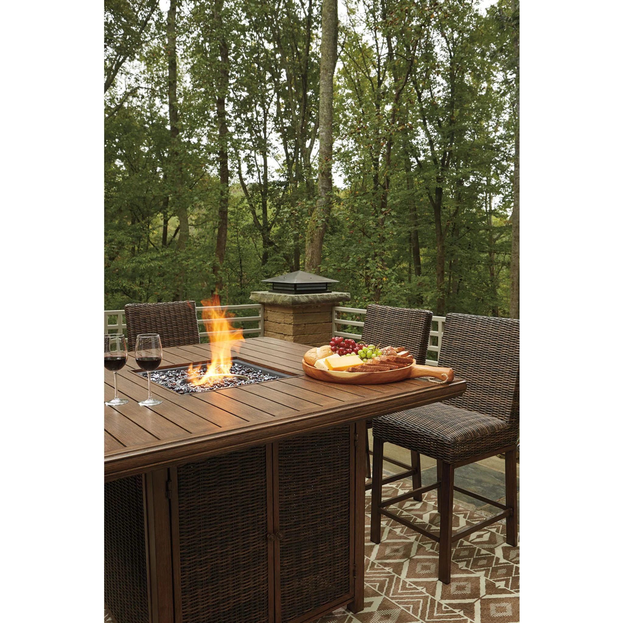 Paradise Trail Outdoor Bar Dining Set - Image 23
