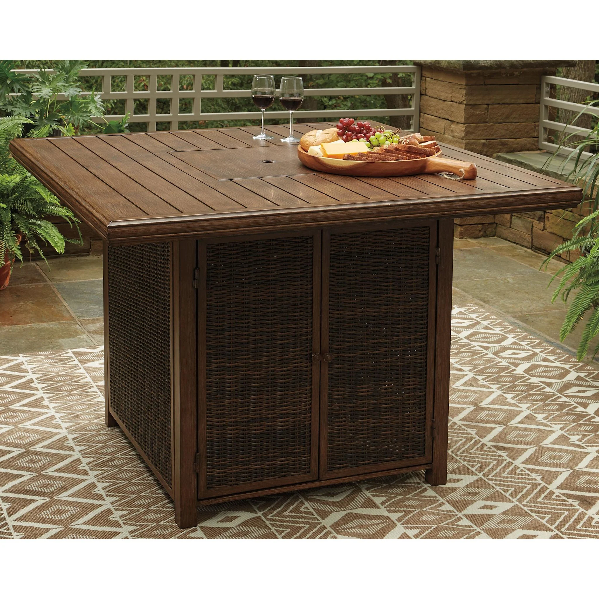 Paradise Trail Outdoor Bar Dining Set - Image 36