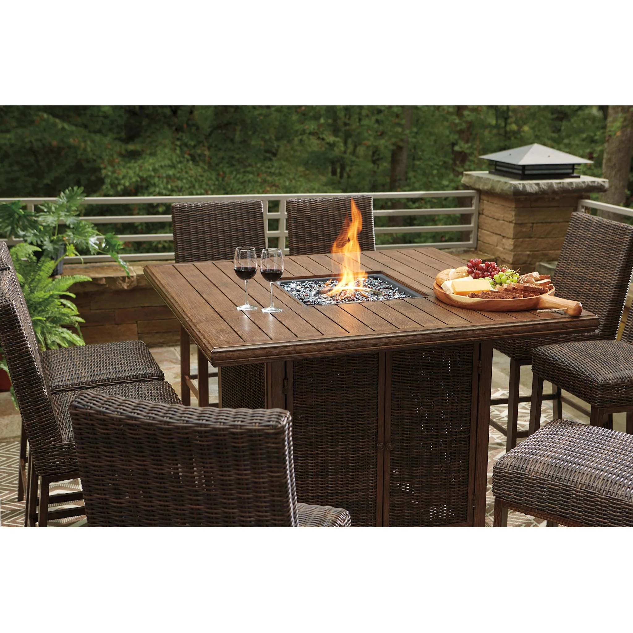 Paradise Trail Outdoor Bar Dining Set - Image 40