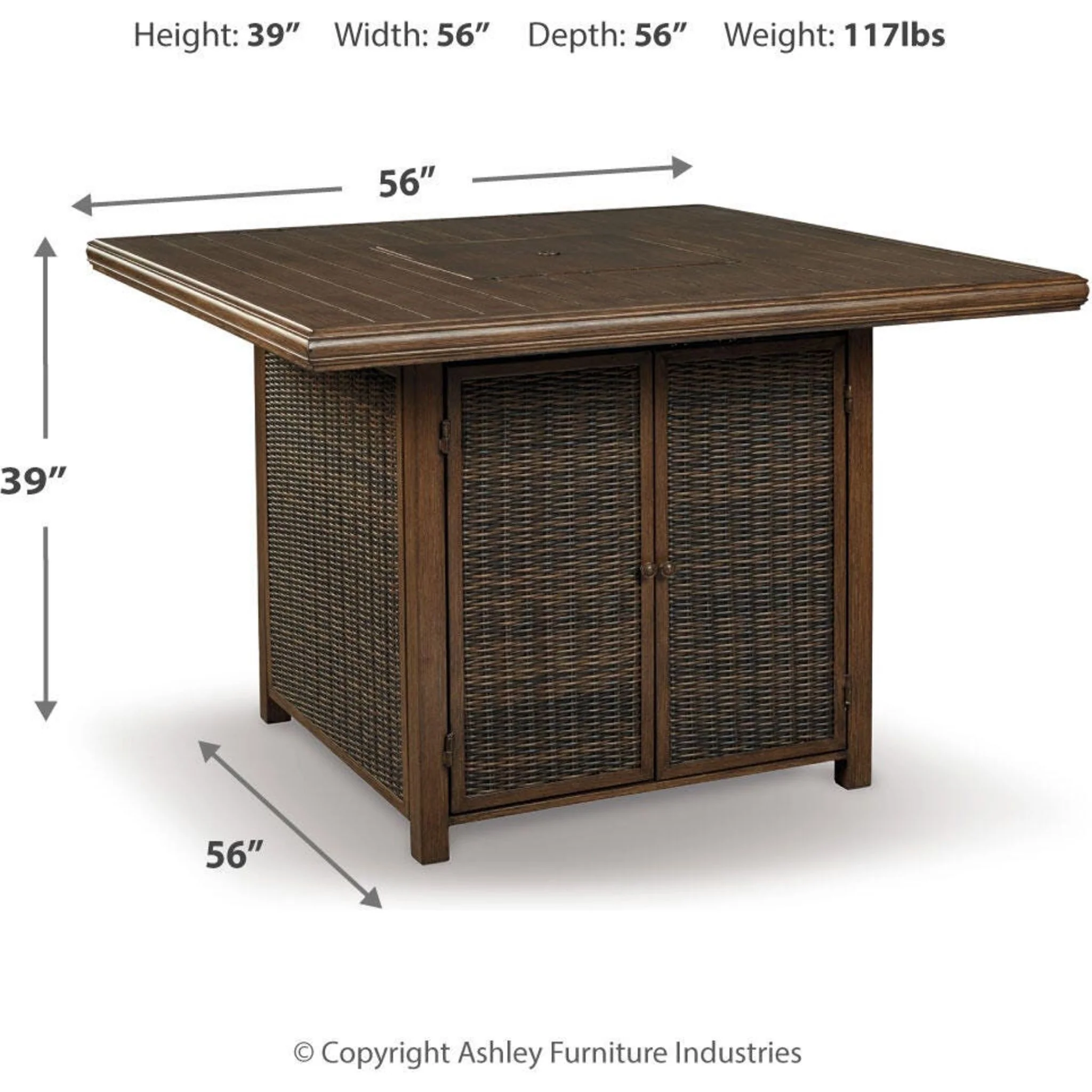 Paradise Trail Outdoor Bar Dining Set - Image 44