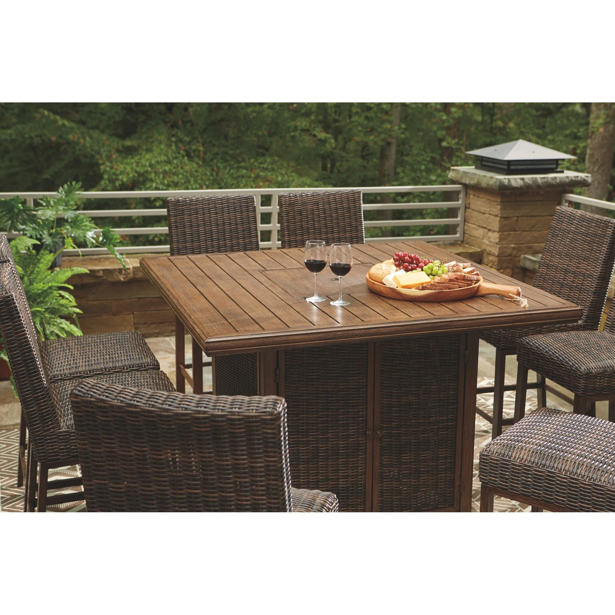 Paradise Trail Outdoor Bar Dining Set - Image 53