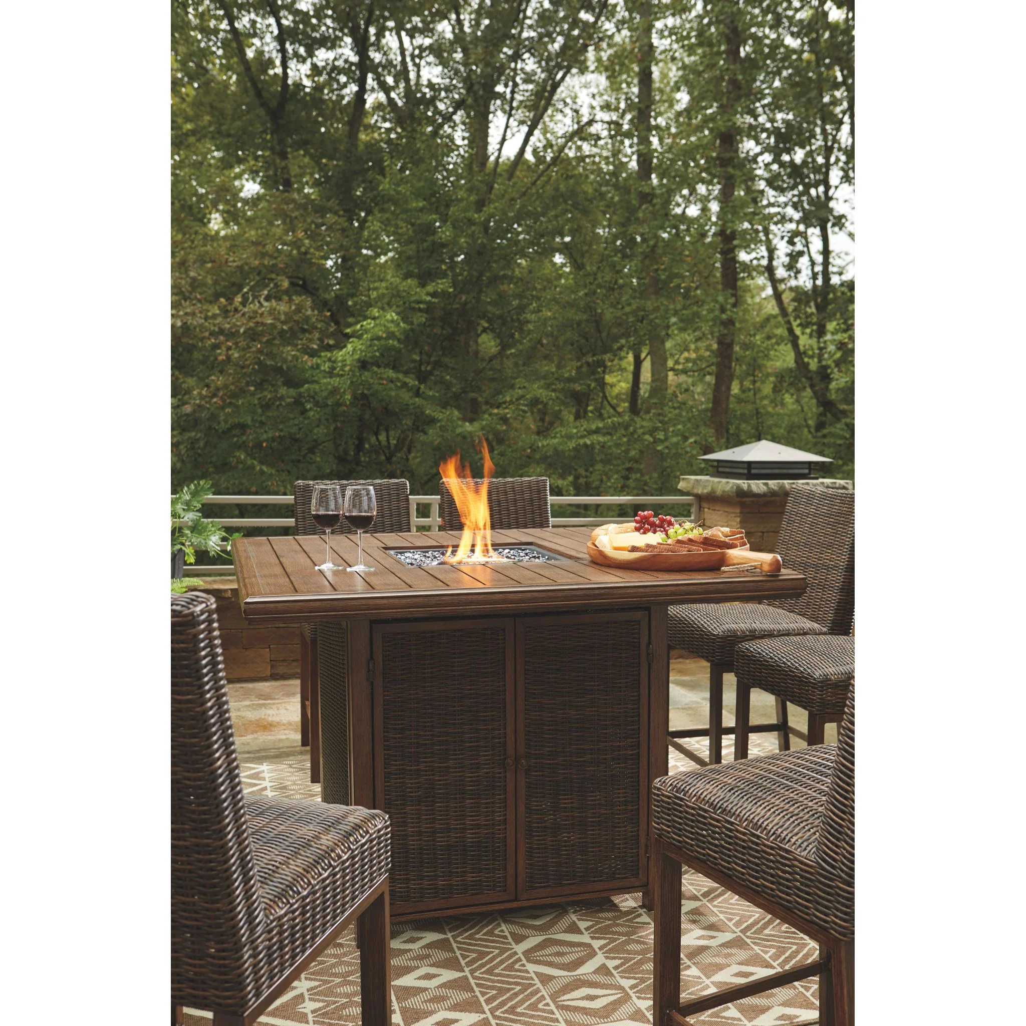 Paradise Trail Outdoor Bar Dining Set - Image 55