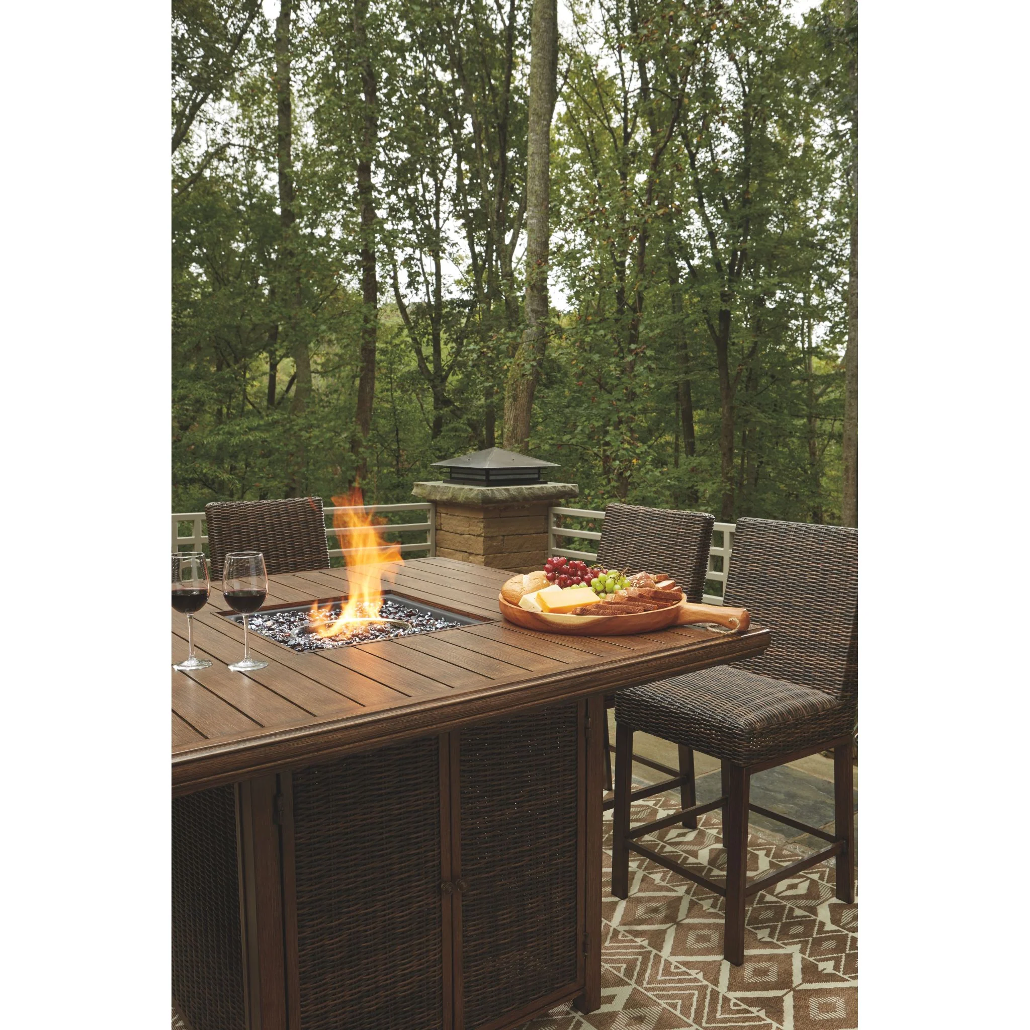 Paradise Trail Outdoor Bar Dining Set - Image 57