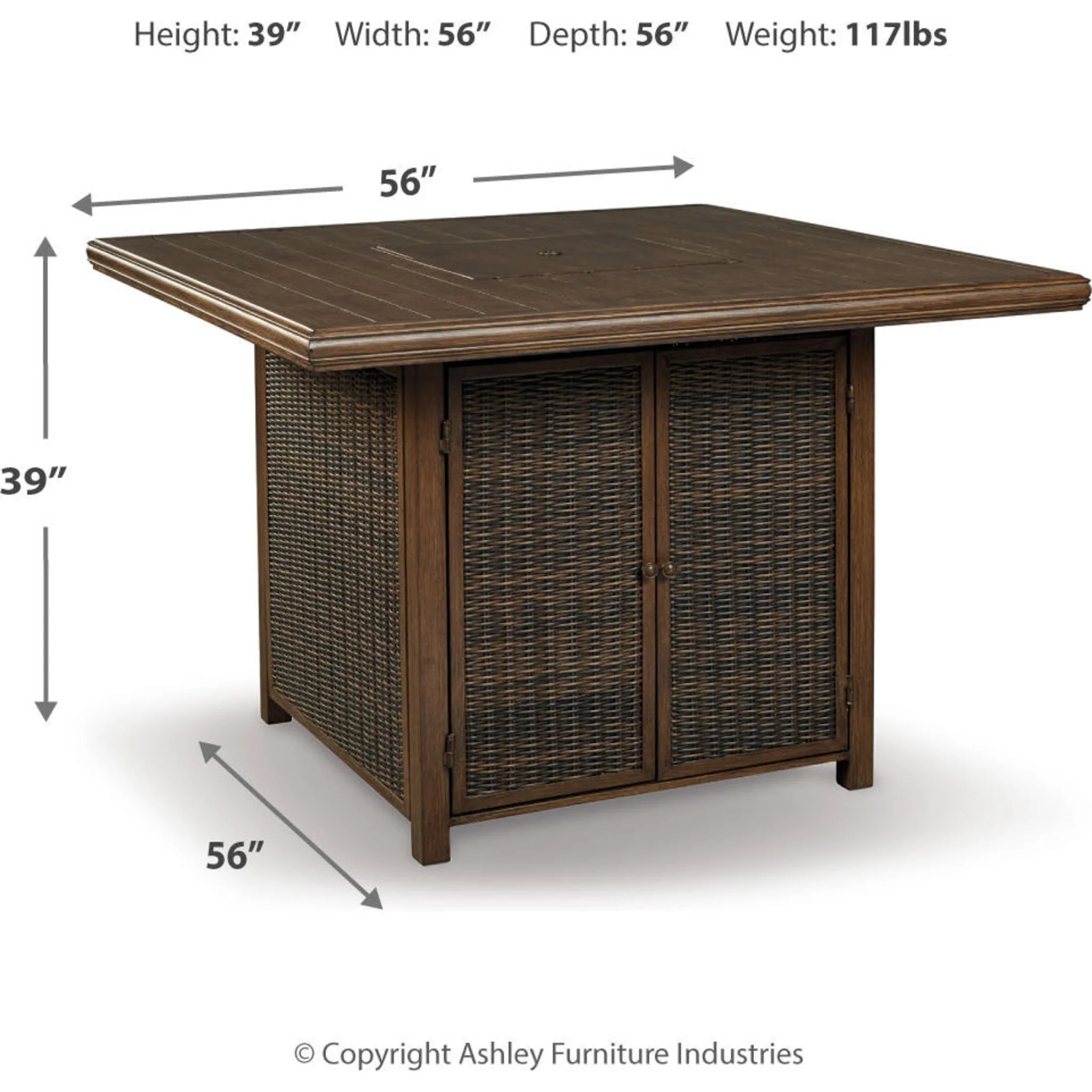Paradise Trail Outdoor Bar Dining Set - Image 6