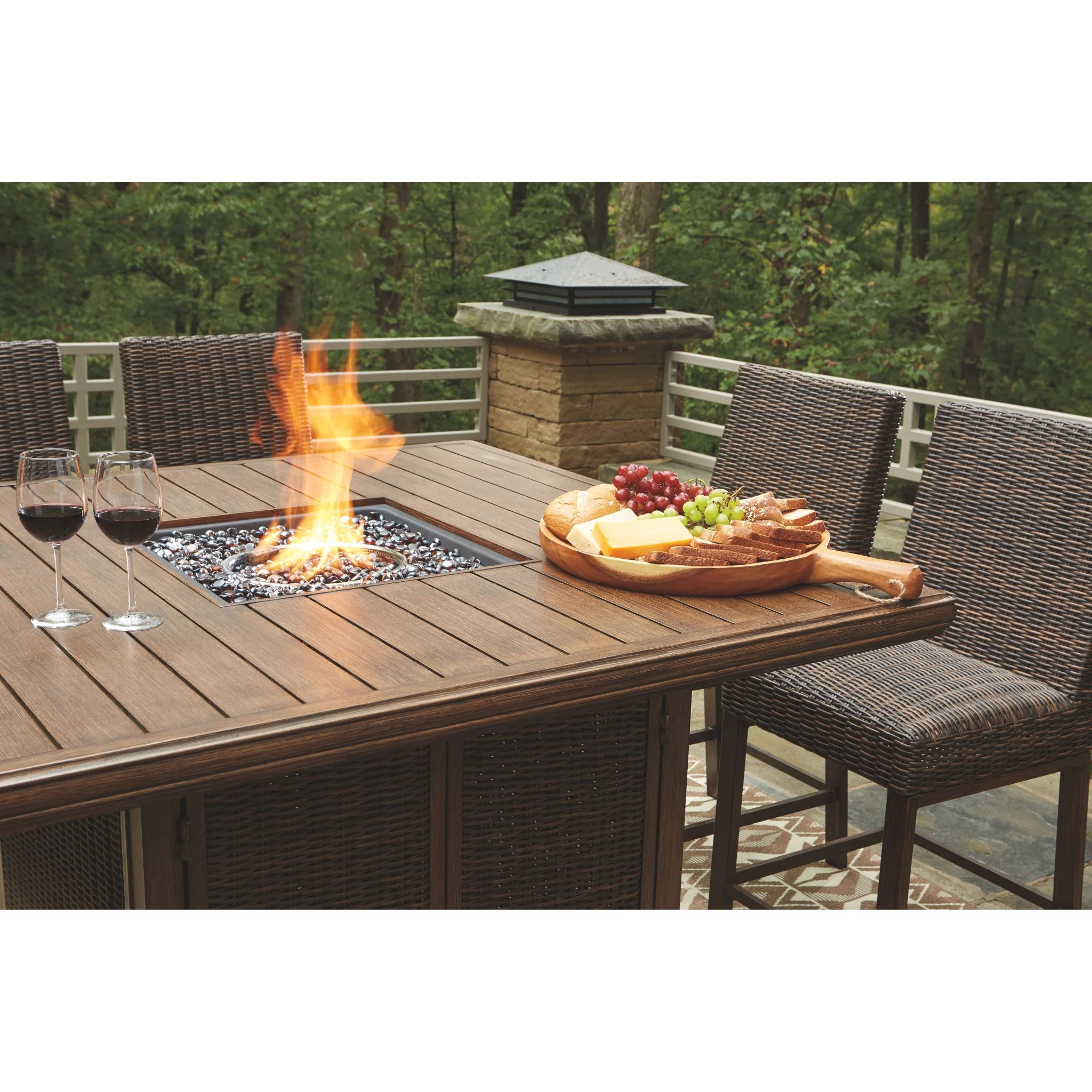 Paradise Trail Outdoor Bar Dining Set - Image 67