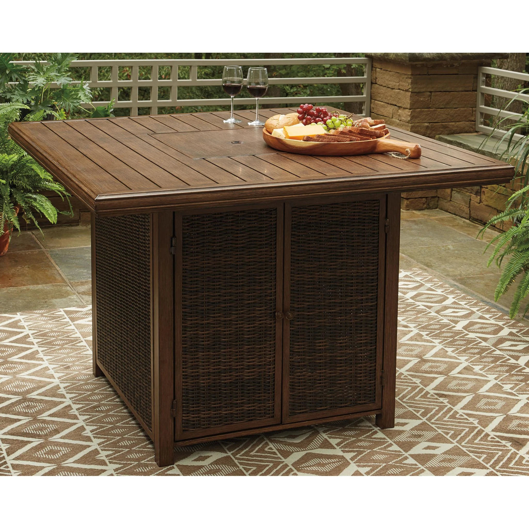 Paradise Trail Outdoor Bar Dining Set - Image 7