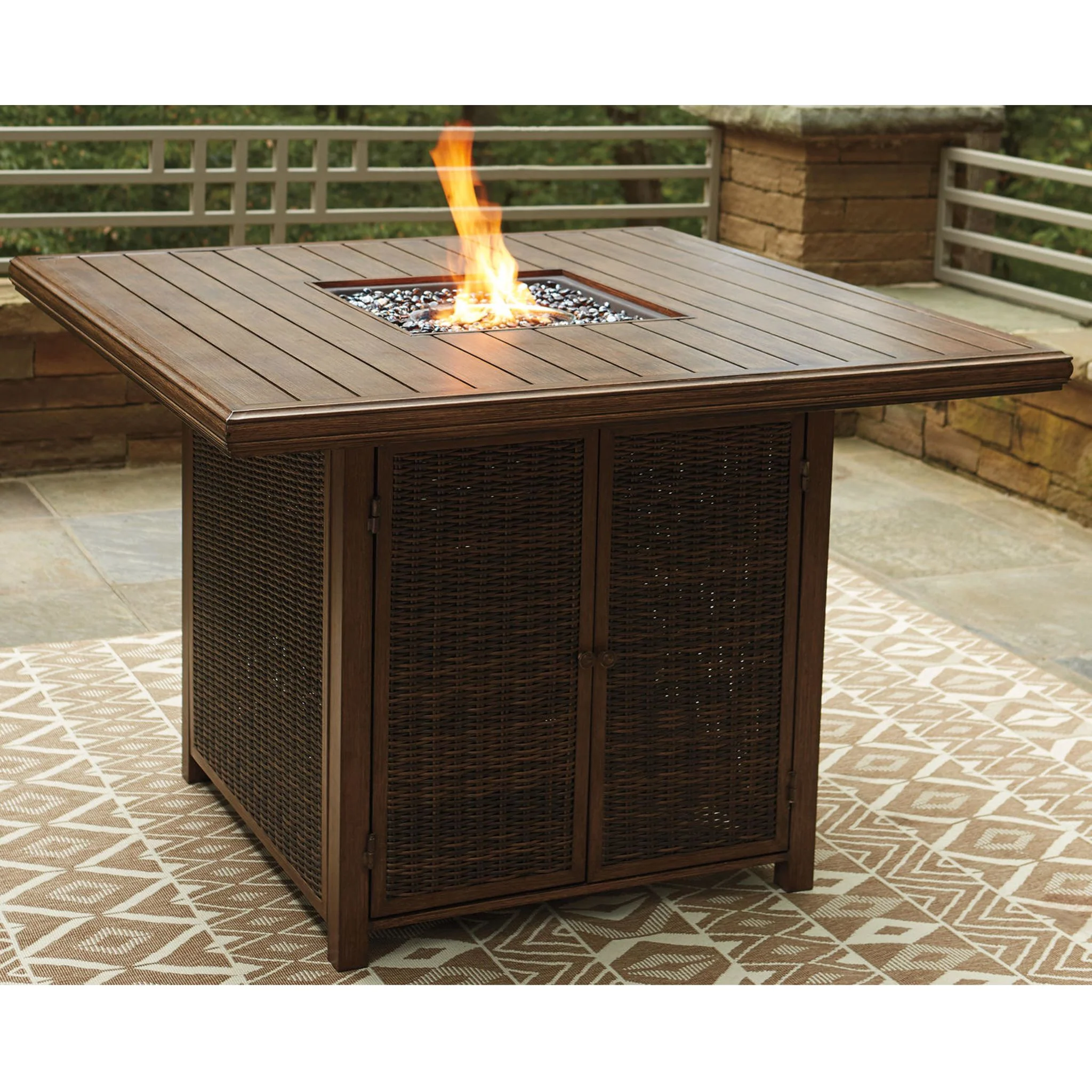 Paradise Trail Outdoor Bar Dining Set - Image 8