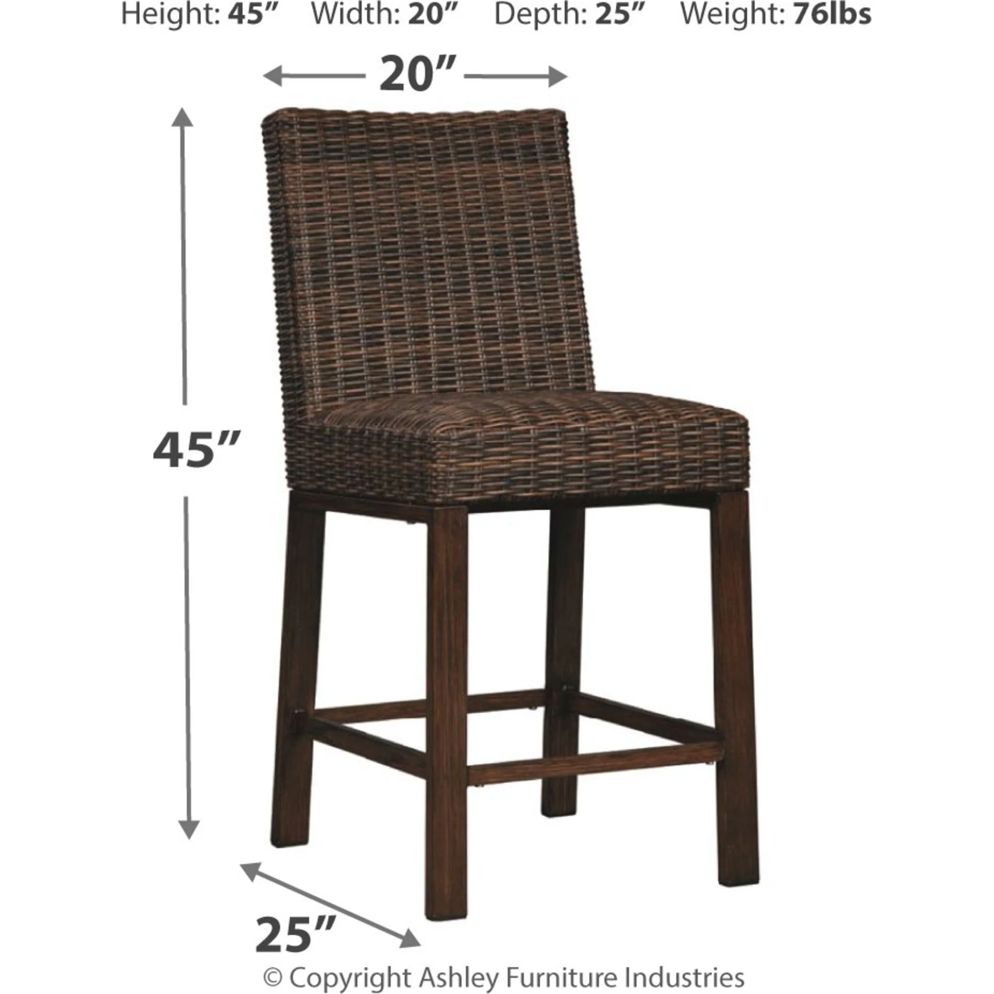 Paradise Trail Outdoor Barstool (set of 2) - Image 4