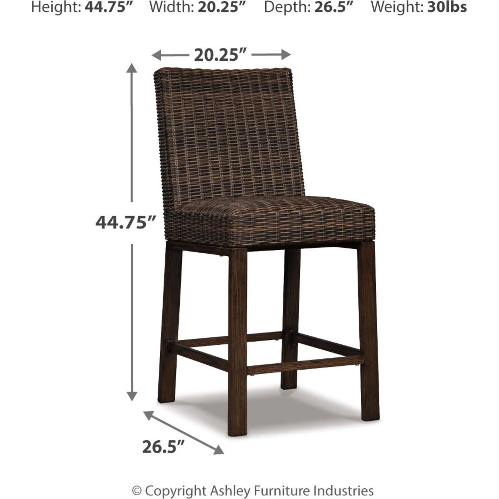 Paradise Trail Outdoor Barstool (set of 2) - Image 8