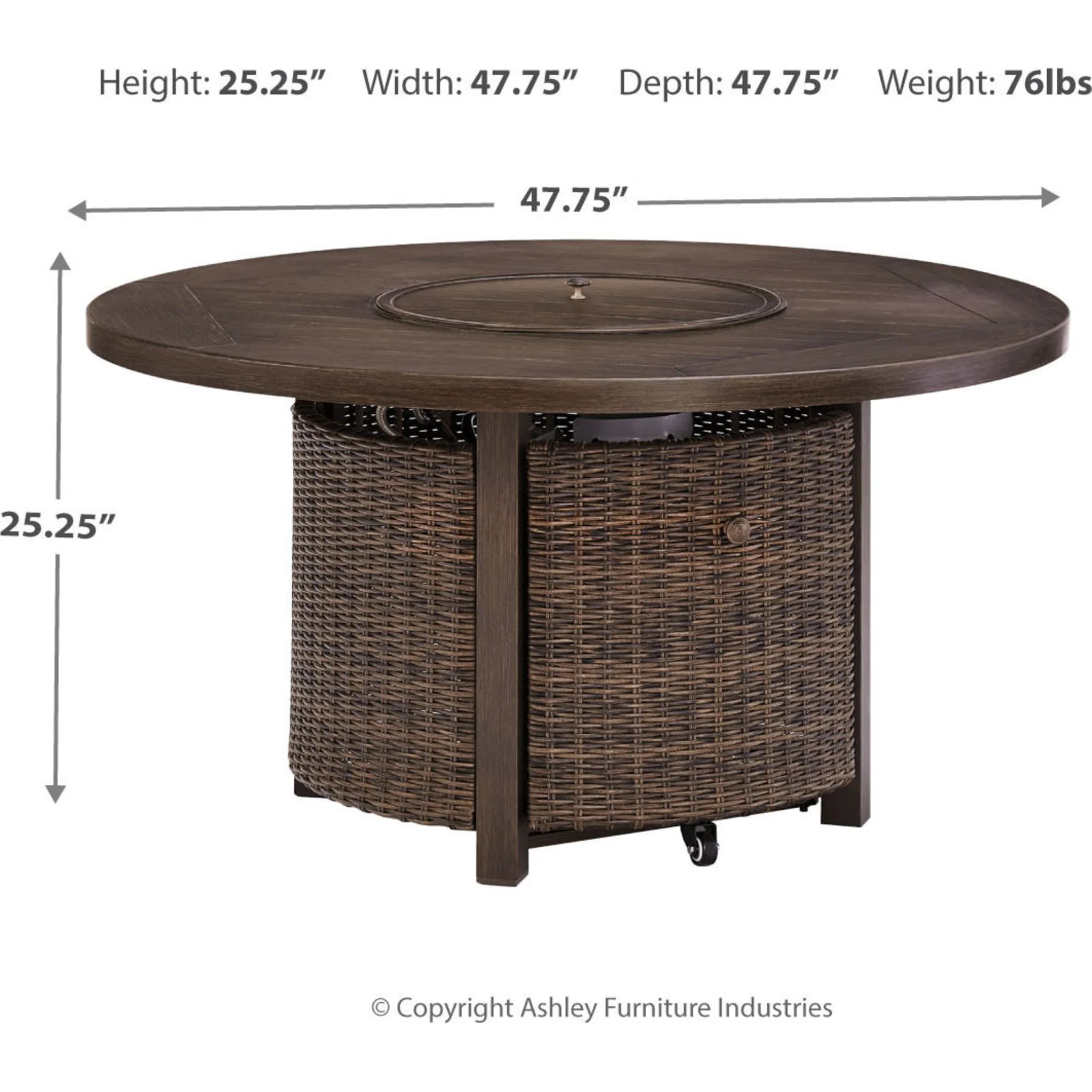 Paradise Trail Outdoor Fire Pit Table - Image 17